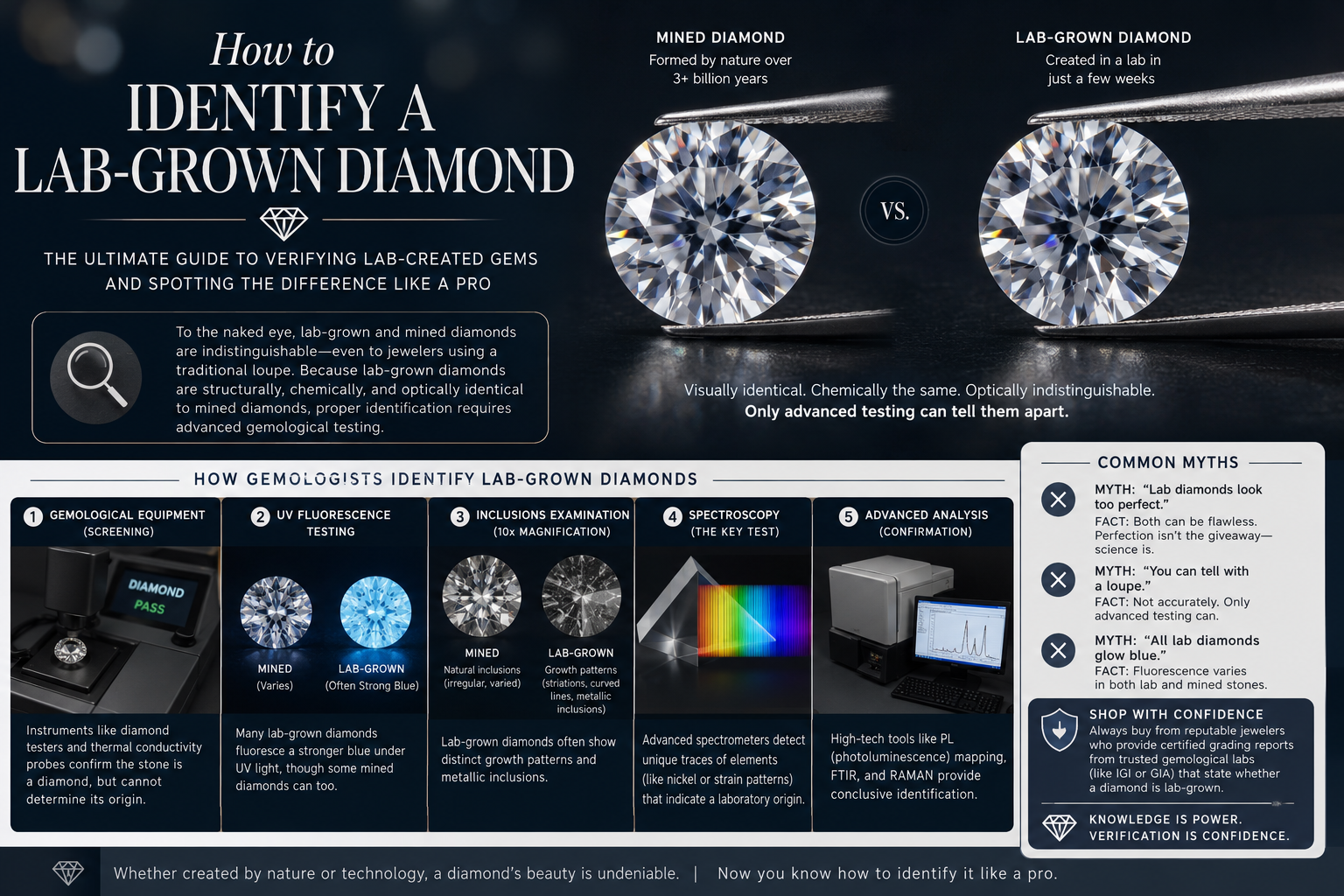 How to Identify a Lab-Grown Diamond