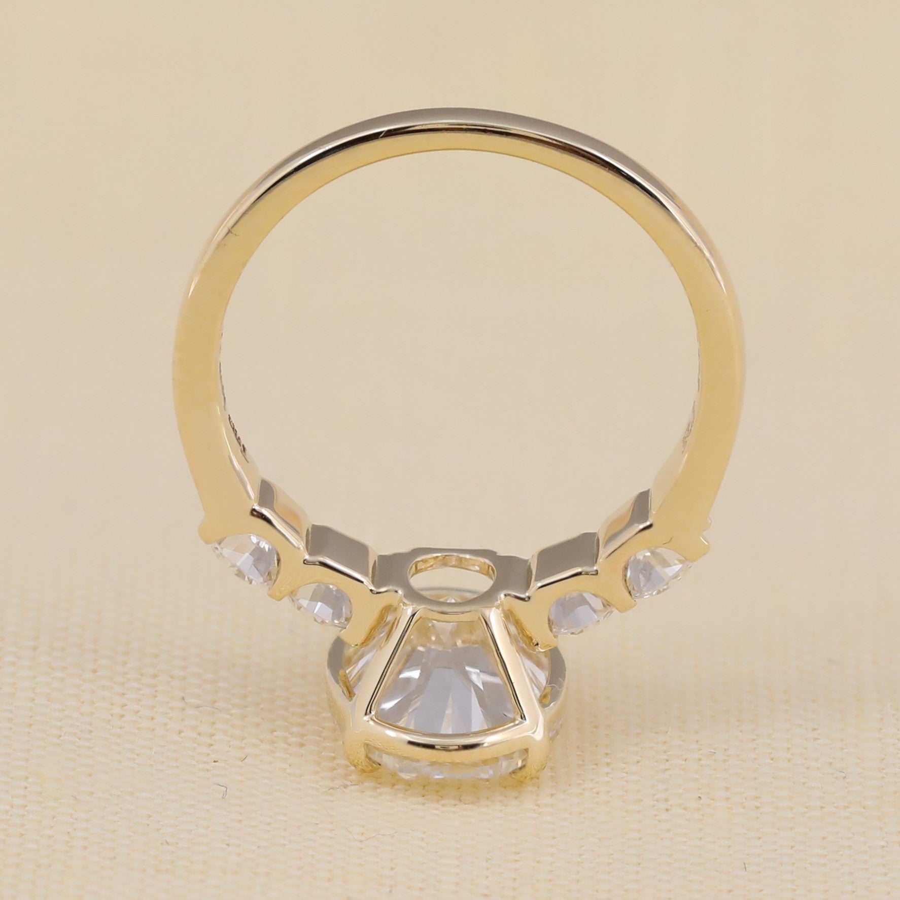 Oval Cut Lab Grown Diamond Engagement Ring