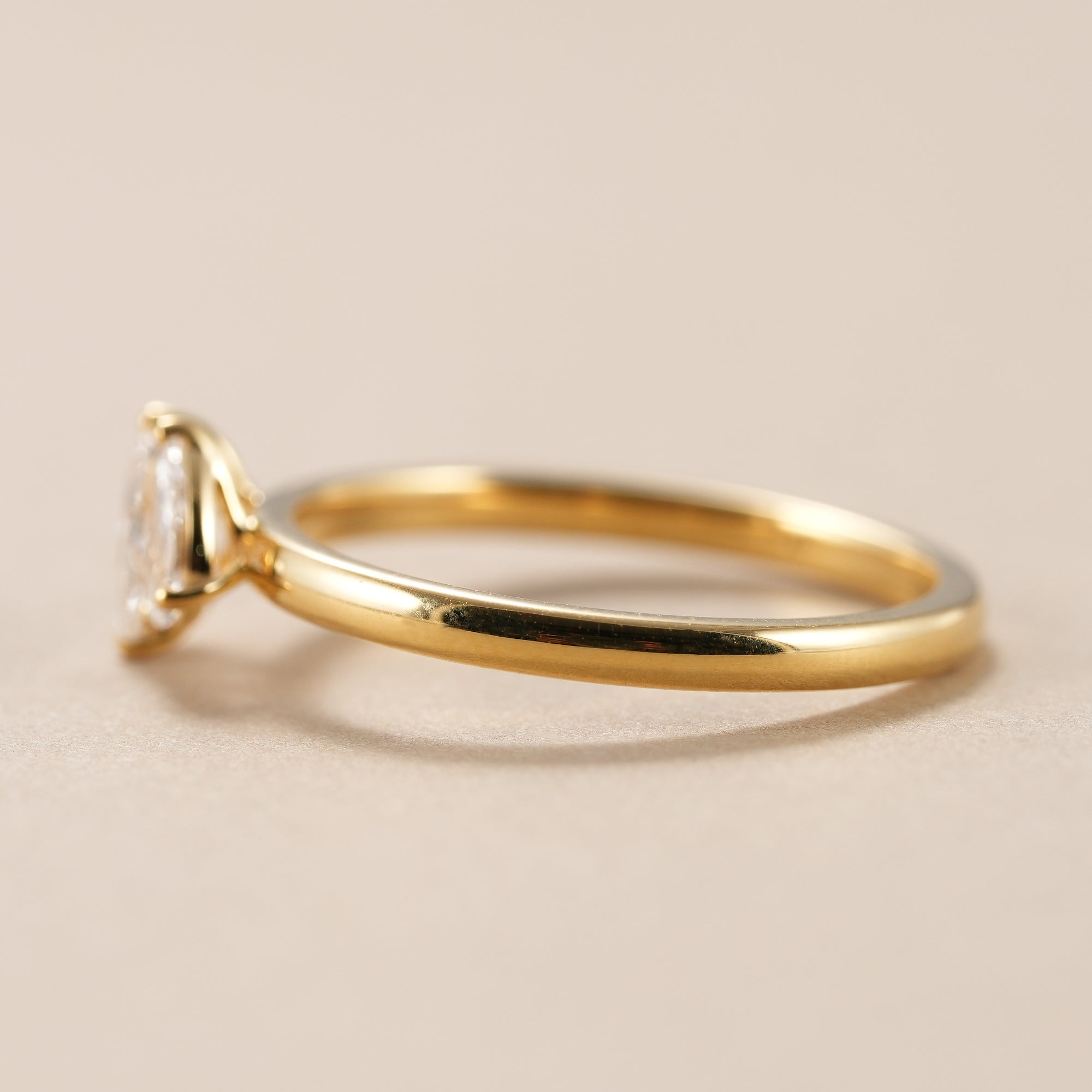 Toi Et Moi Pear Lab Diamond Engagement Ring