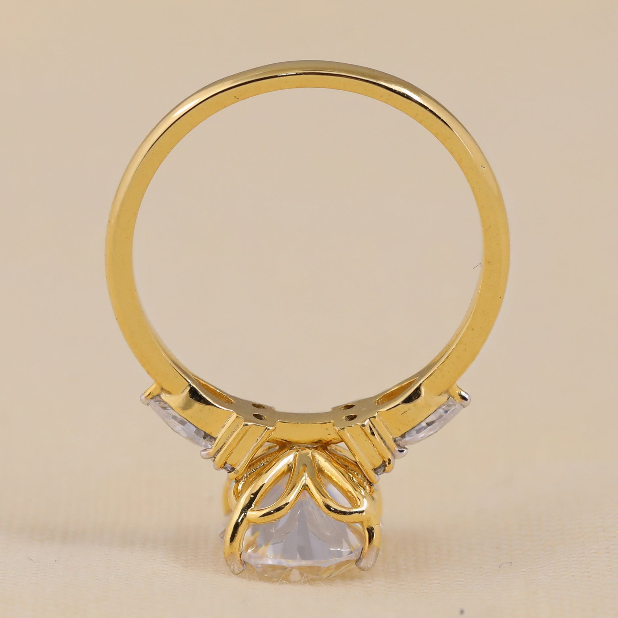 Elegant oval lab diamond engagement ring with tapered side stones