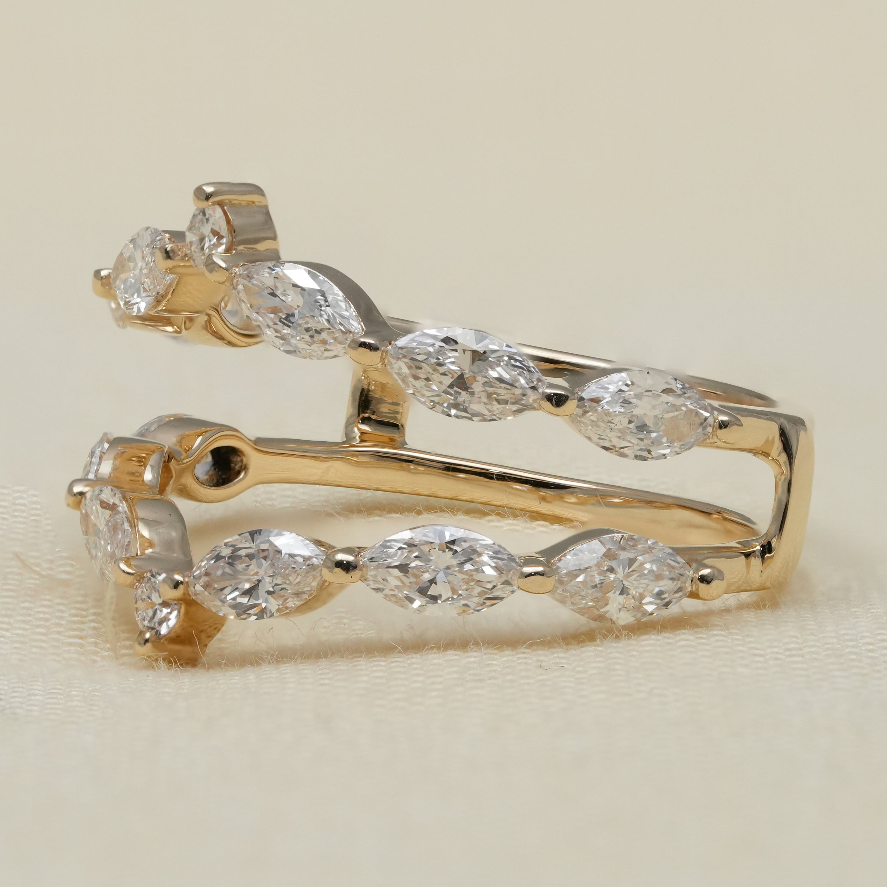 Lab grown diamond ring enhancer anniversary gift for wife