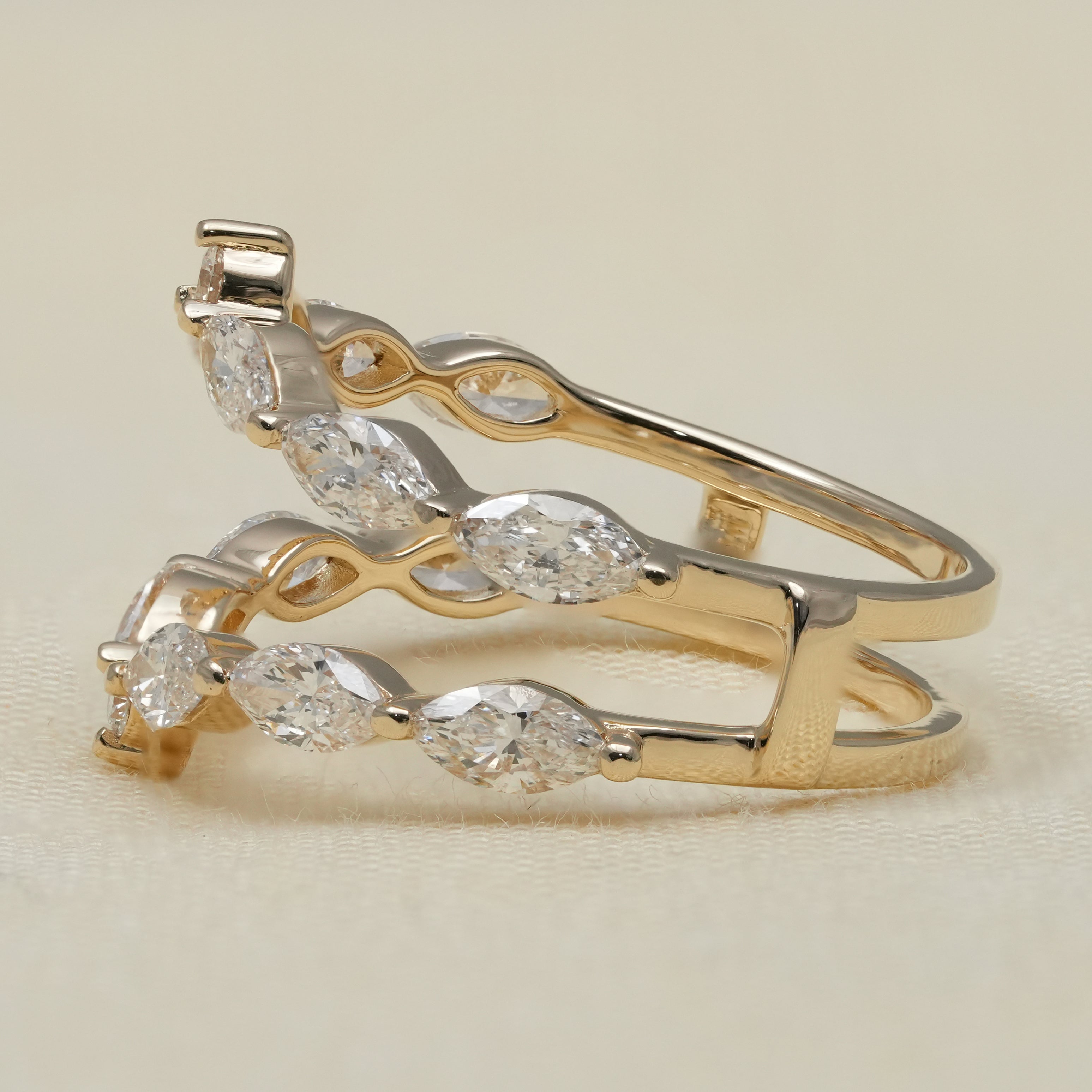 Elegant lab grown diamond ring enhancer for special occasions