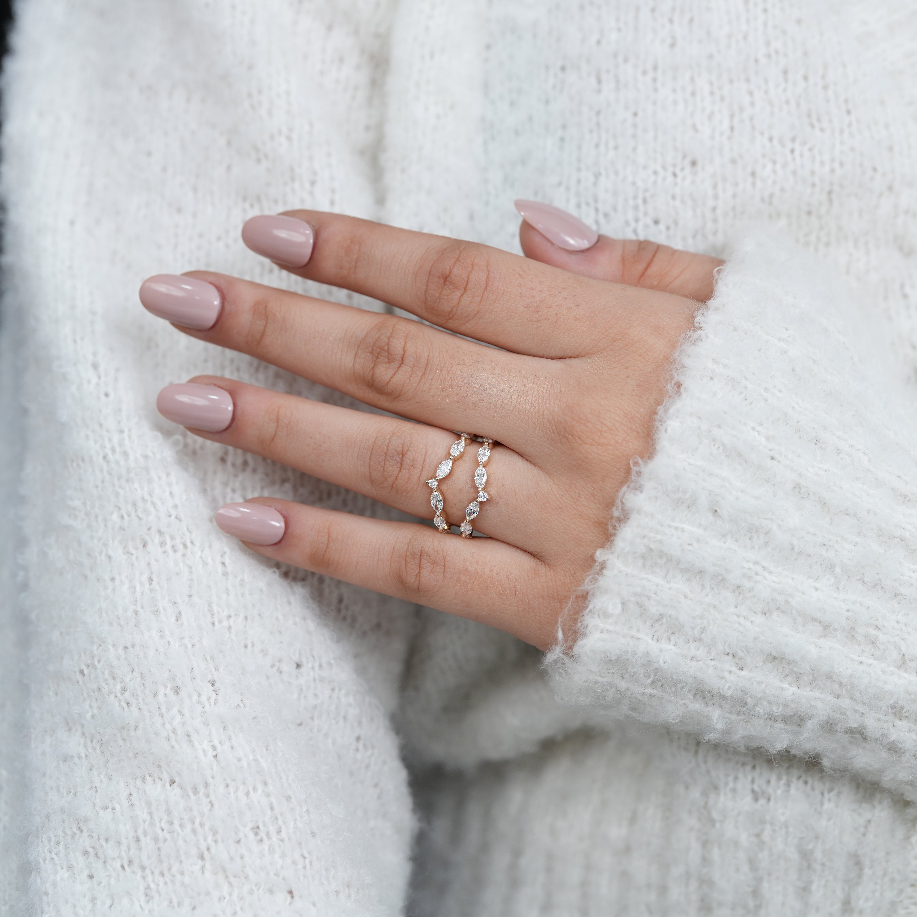 Lab grown diamond marquise ring elegant anniversary celebration gift