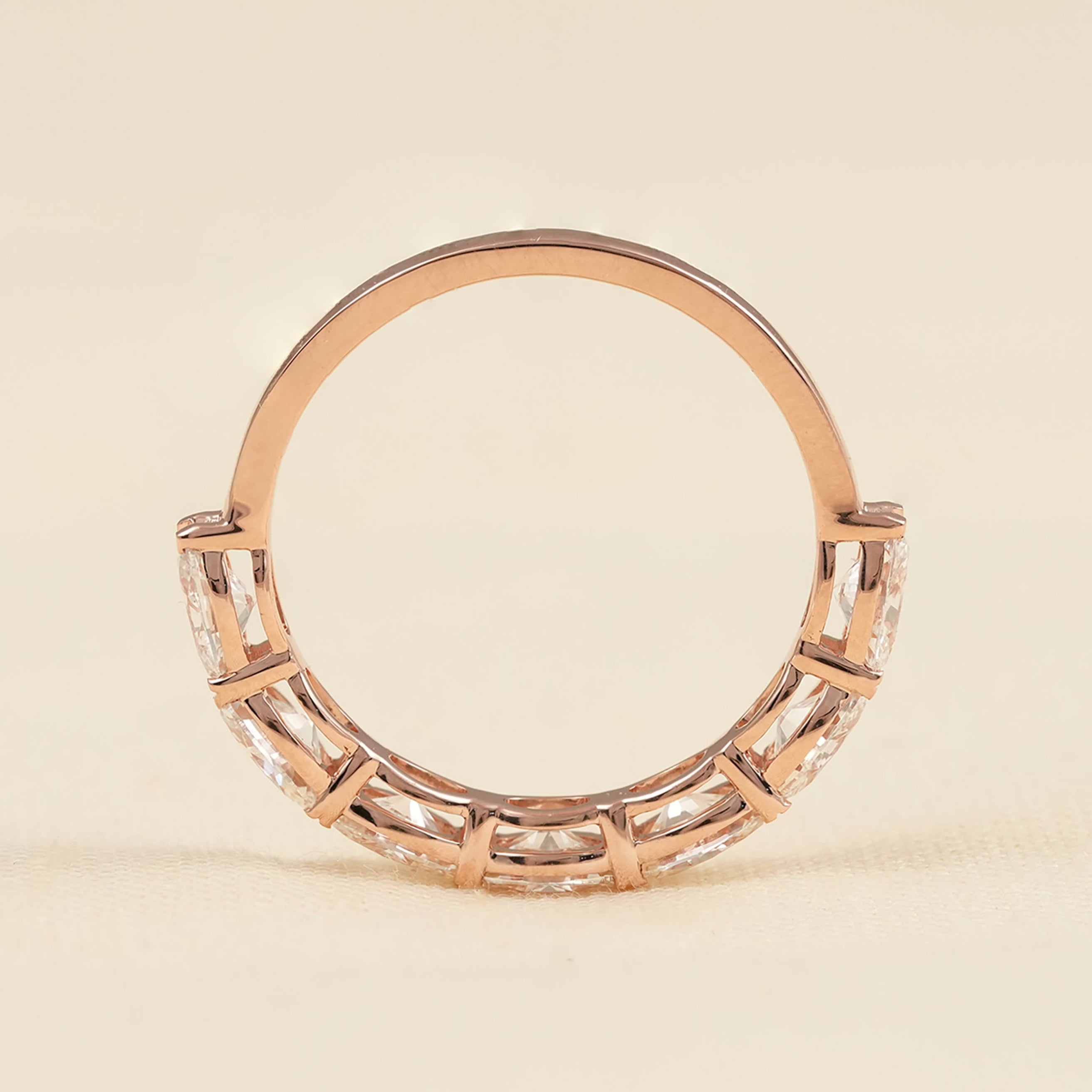 Dainty Oval Cut Lab Diamond Ring for Stacking and Layering