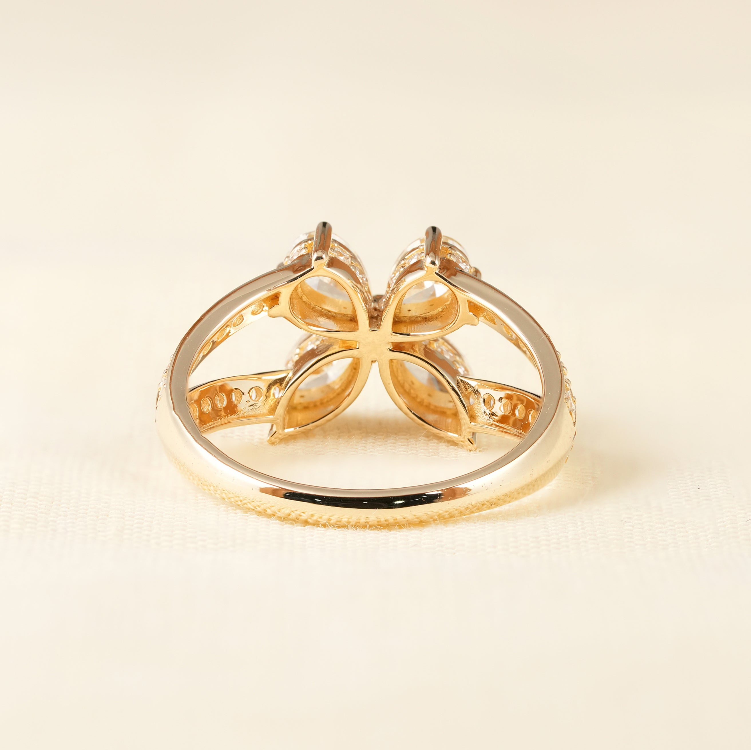 Elegant Butterfly Inspired Diamond Ring for Women in Gold