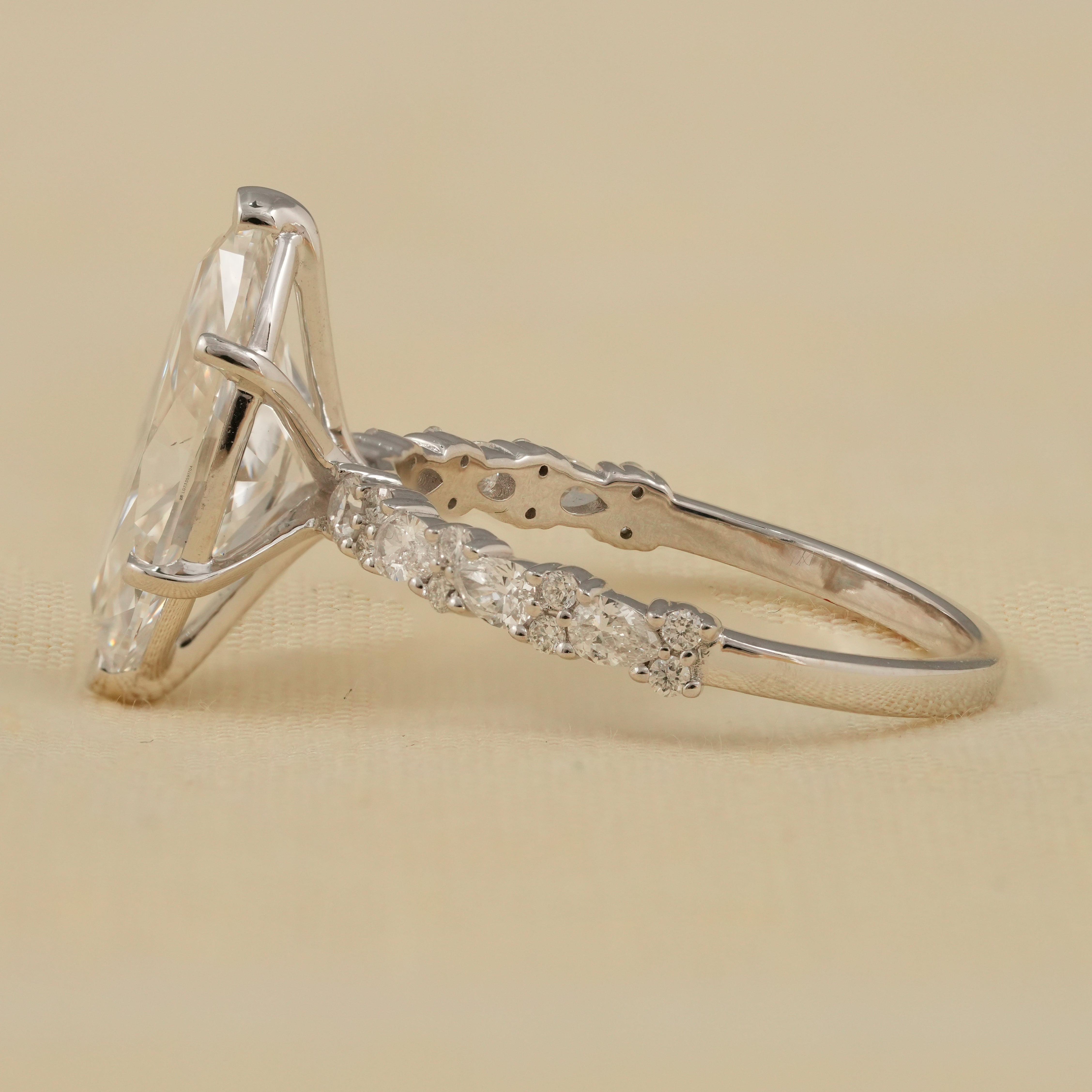 Timeless lab grown diamond marquise cut ring holiday gift for someone special