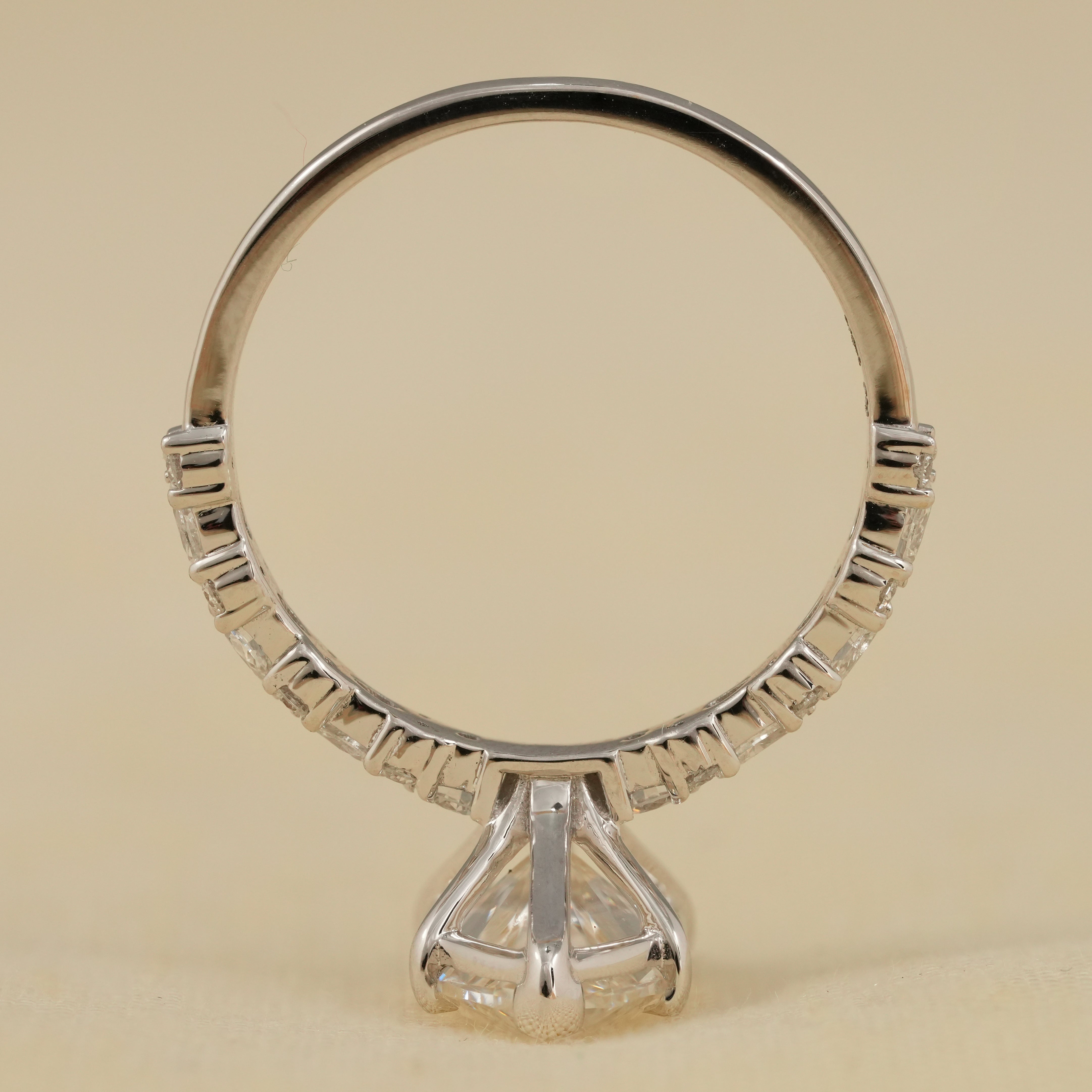 Luxury marquise cut lab grown diamond ring thoughtful anniversary surprise for wife