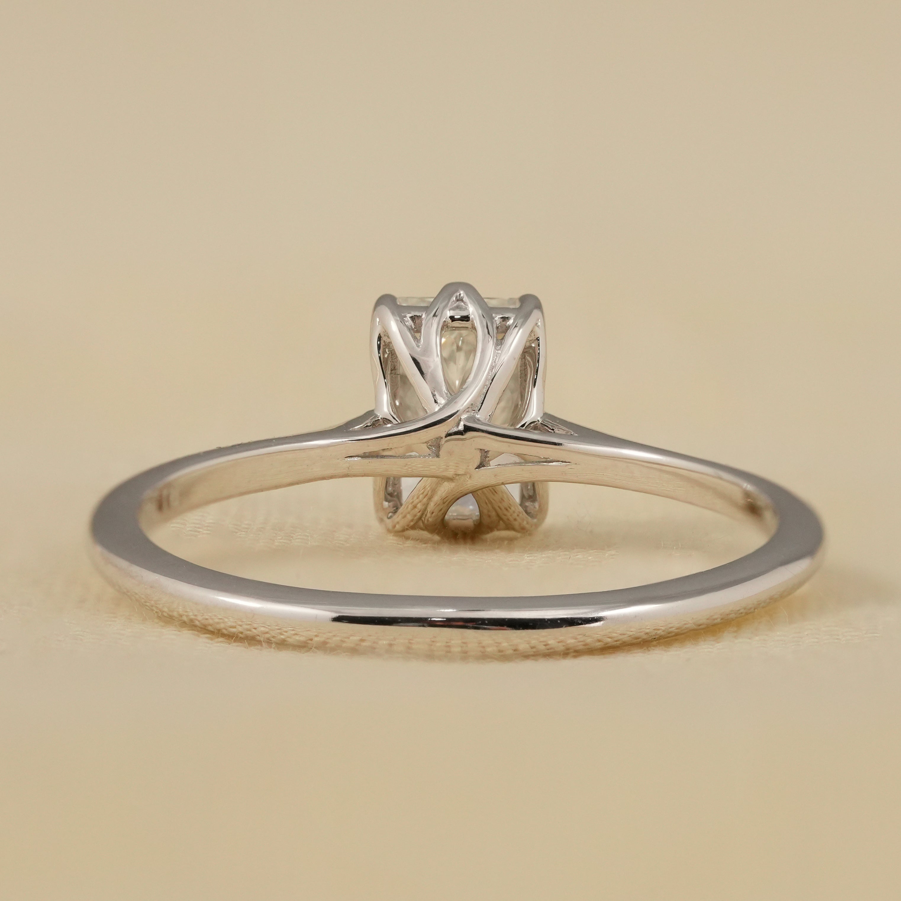 Timeless radiant cut lab grown diamond ring holiday gift for someone special