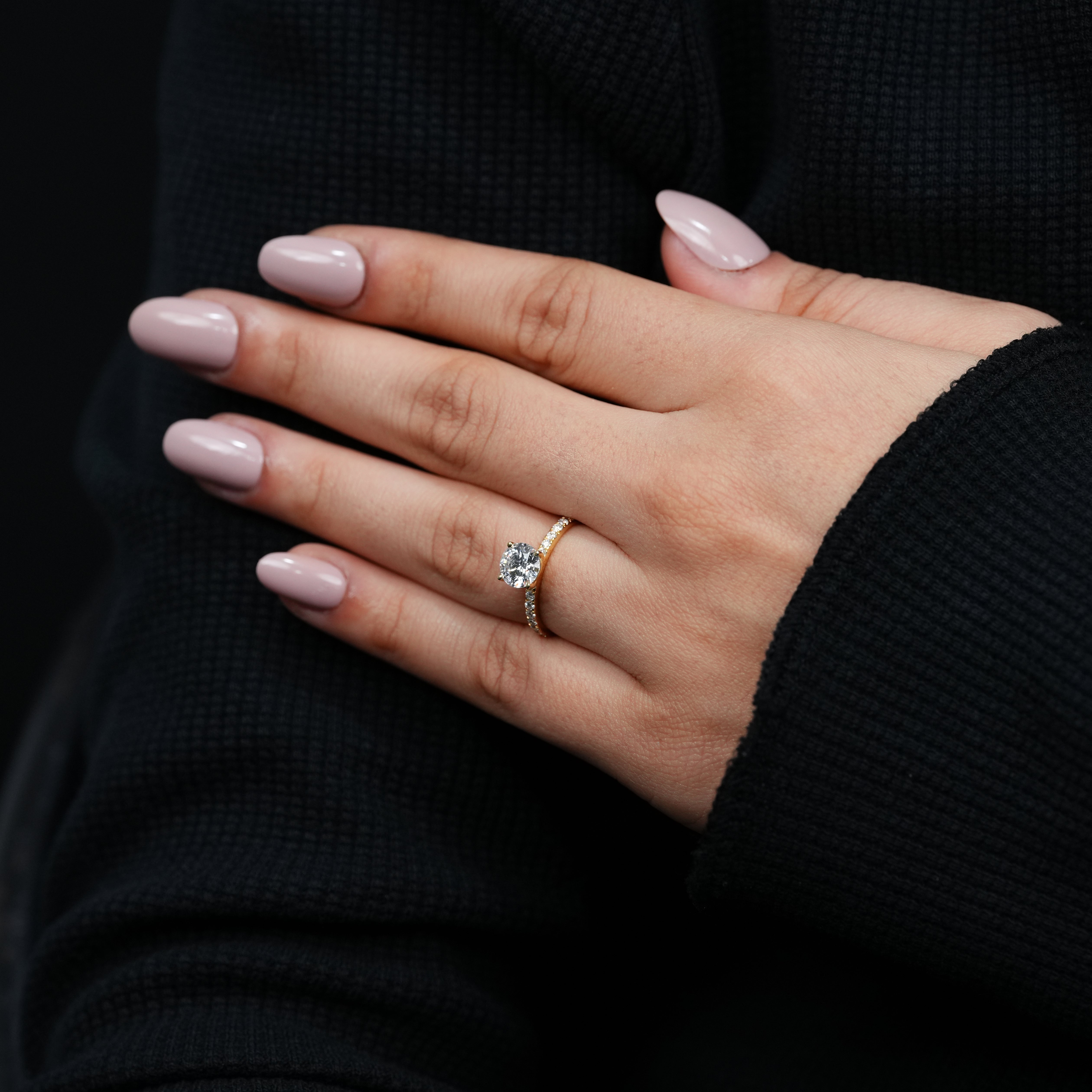Timeless lab grown diamond engagement ring romantic gift for loved one