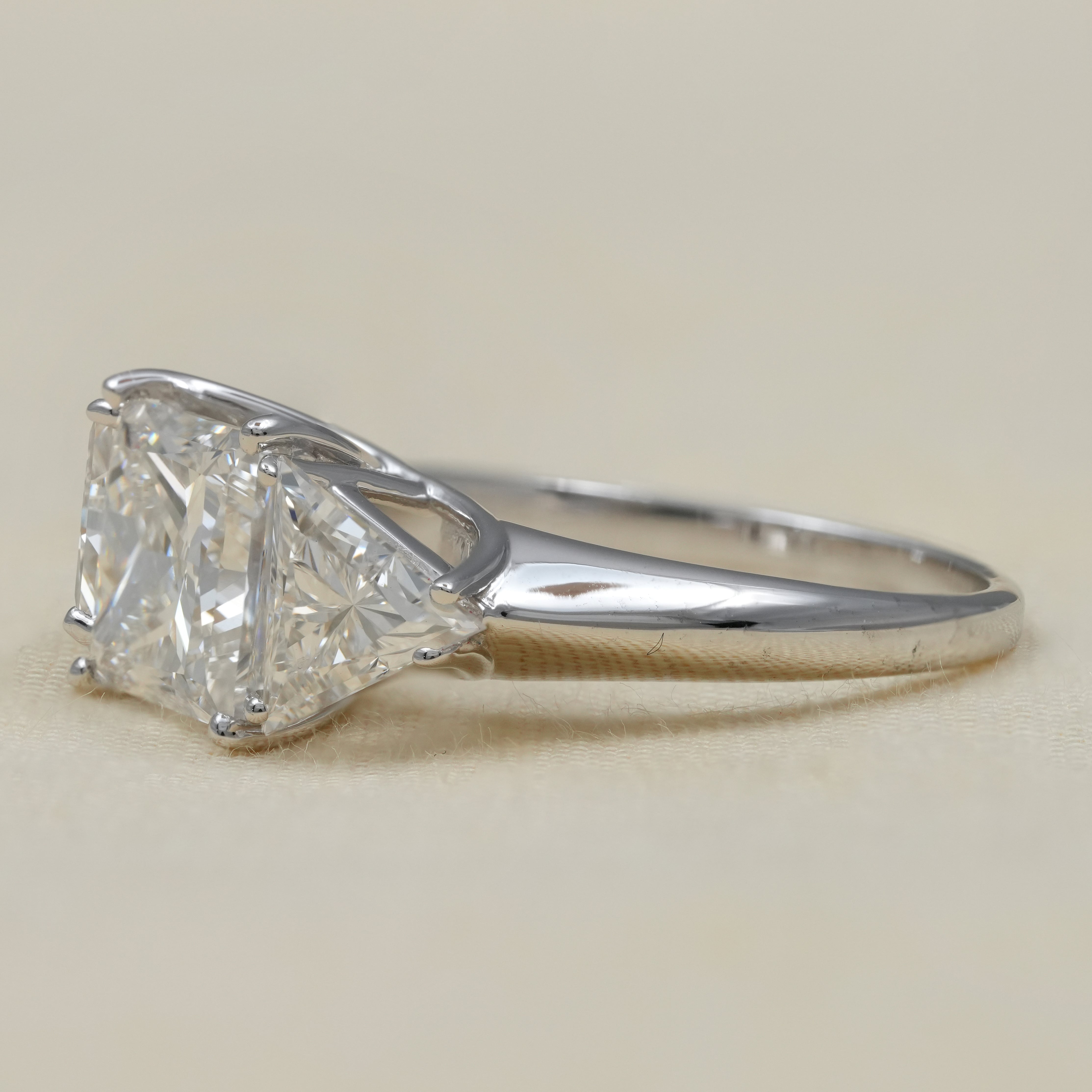 Princess lab grown diamond ring perfect engagement gift for wife