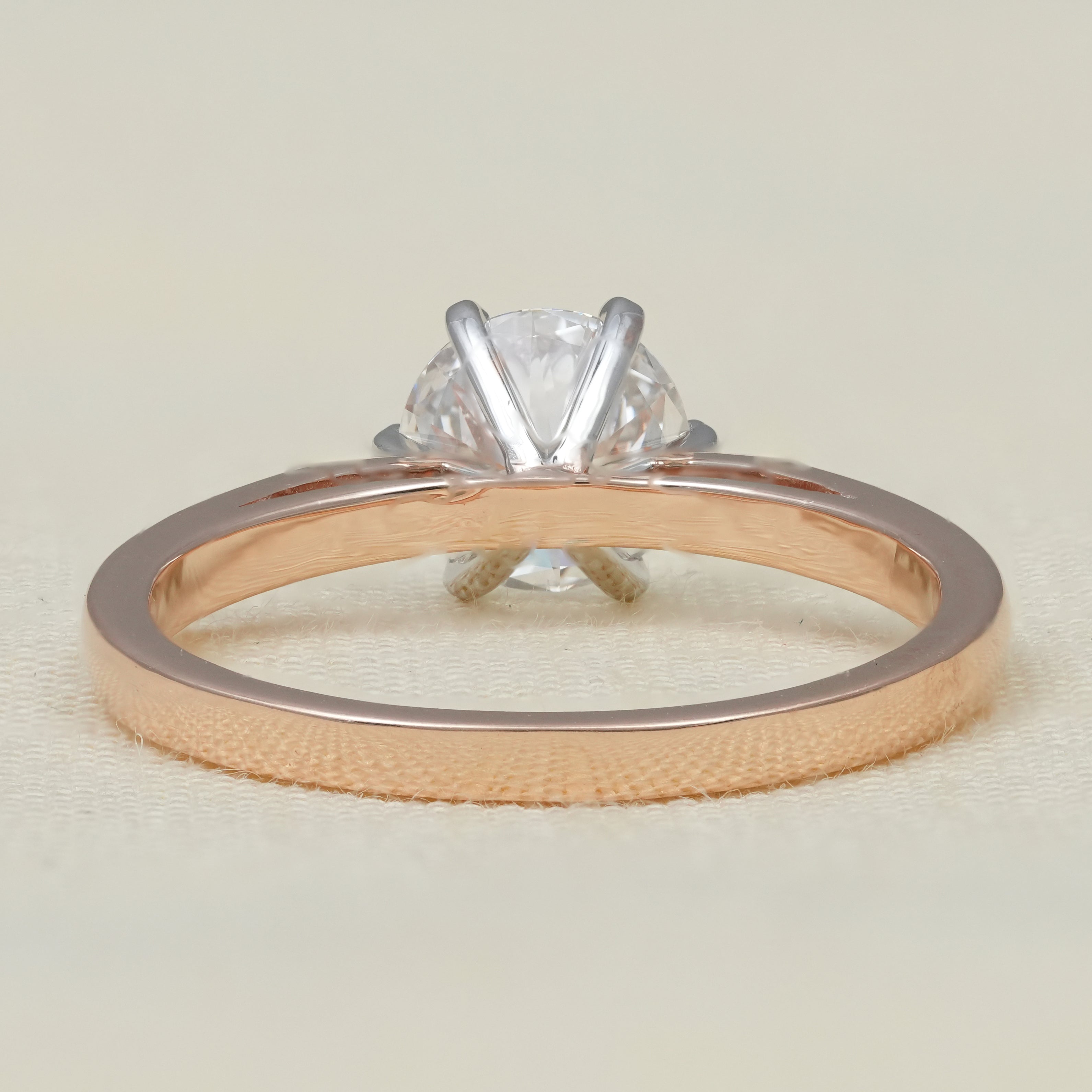 Brilliant Lab Diamond Solitaire Engagement Ring