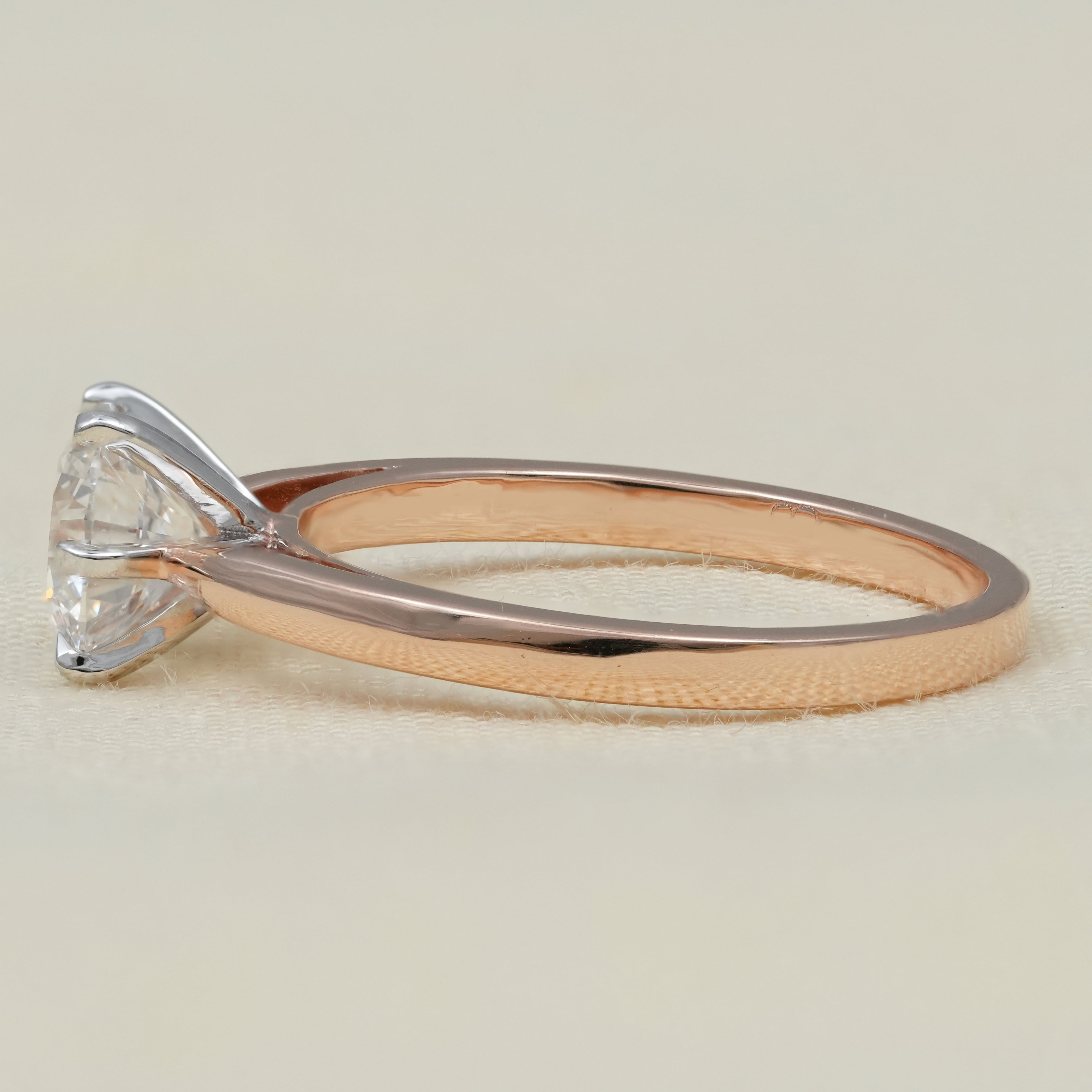 Brilliant Lab Diamond Solitaire Engagement Ring