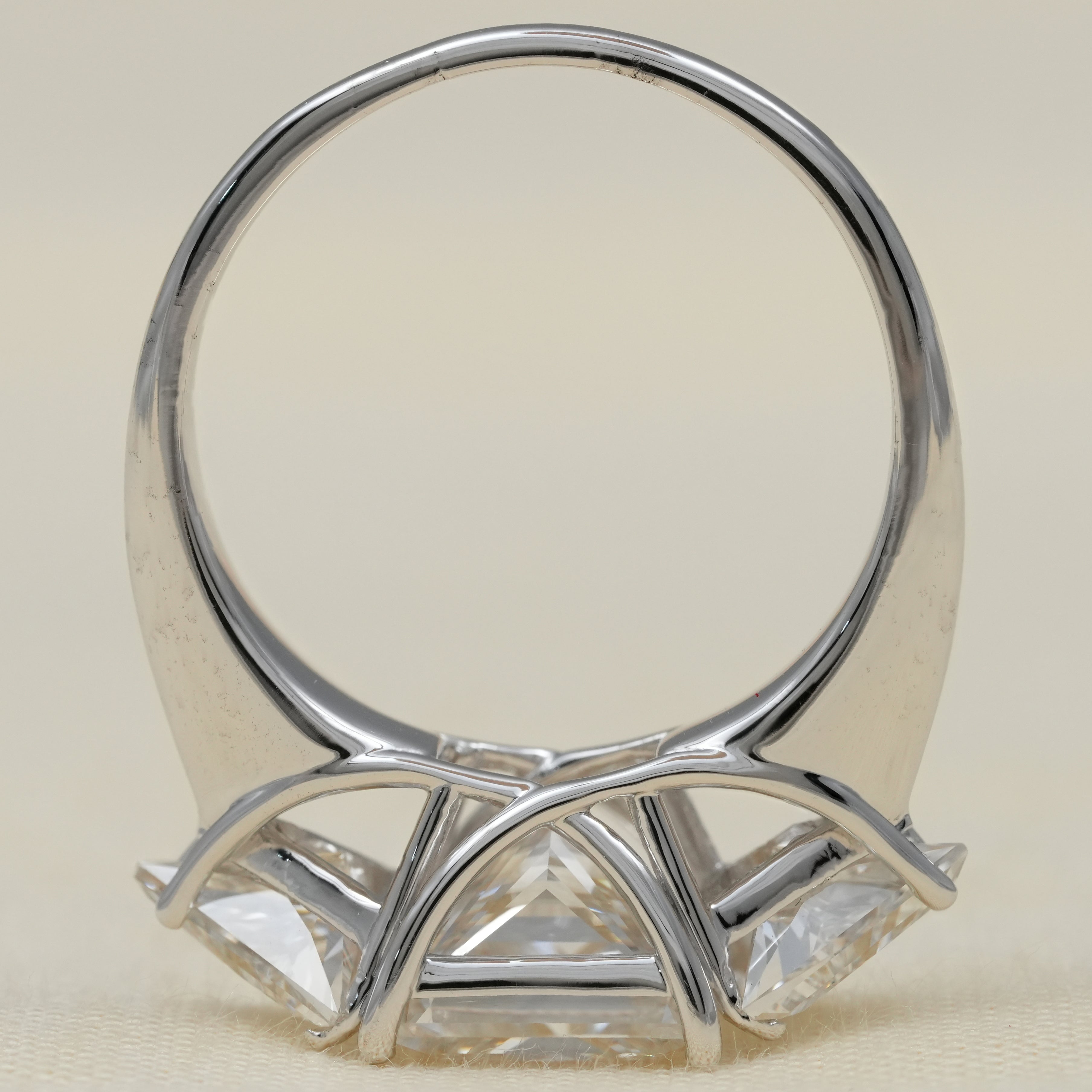 Princess cut lab grown diamond ring meaningful gift for mom