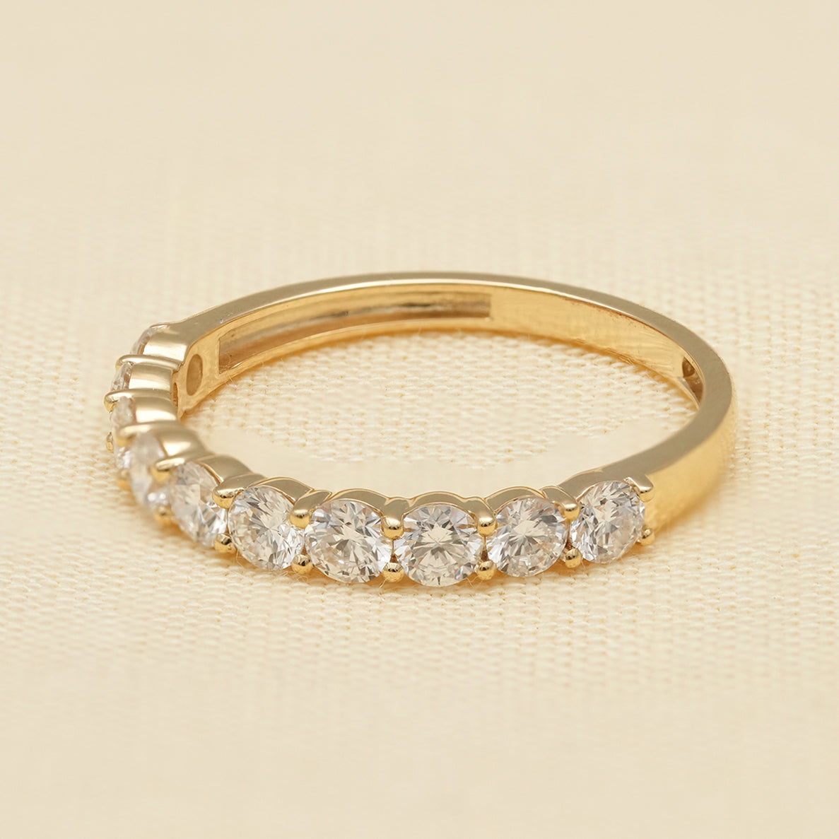 Radiant Cut Lab Diamond Wedding Ring Set with Matching Diamond Band