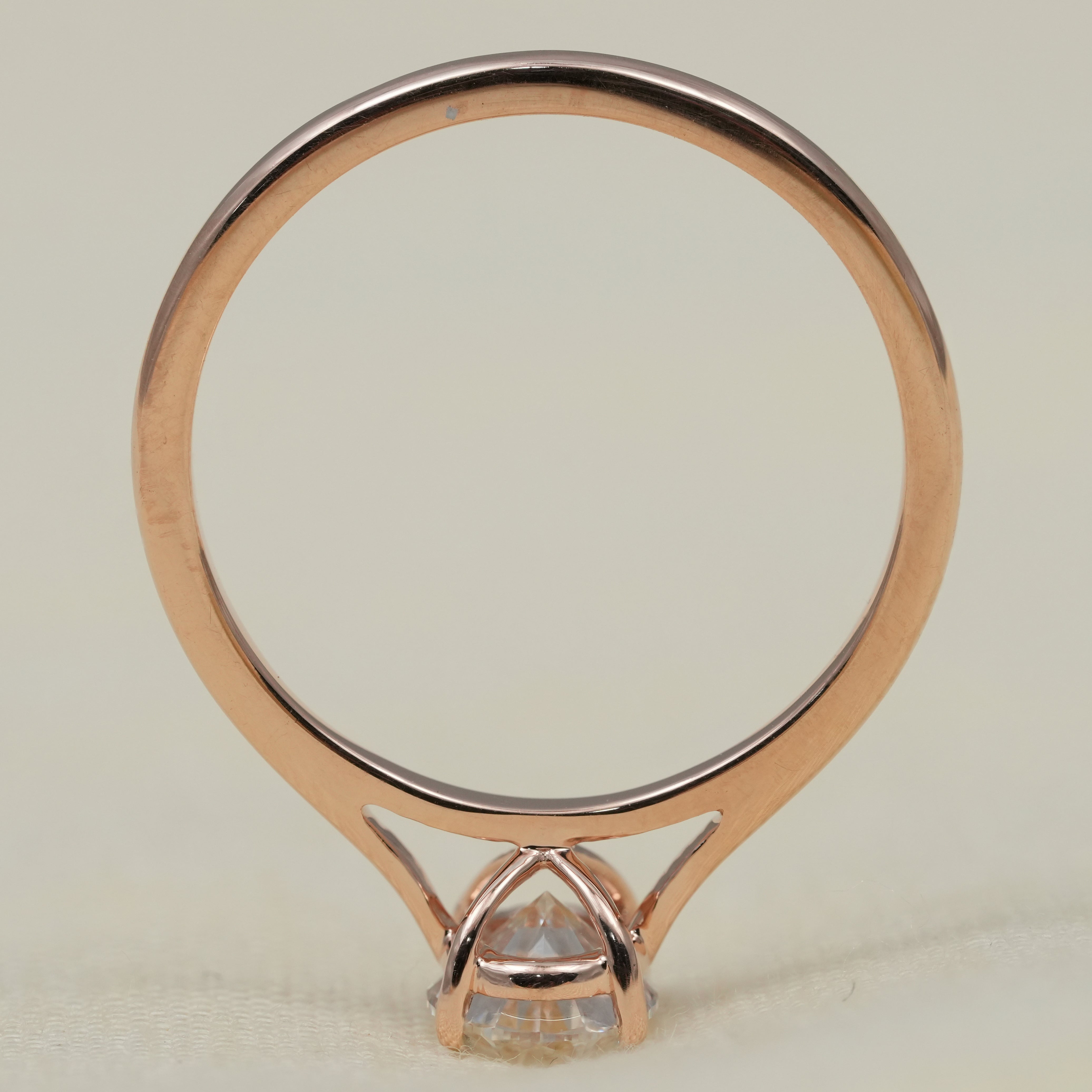 Refined oval solitaire engagement ring featuring brilliant lab grown diamond