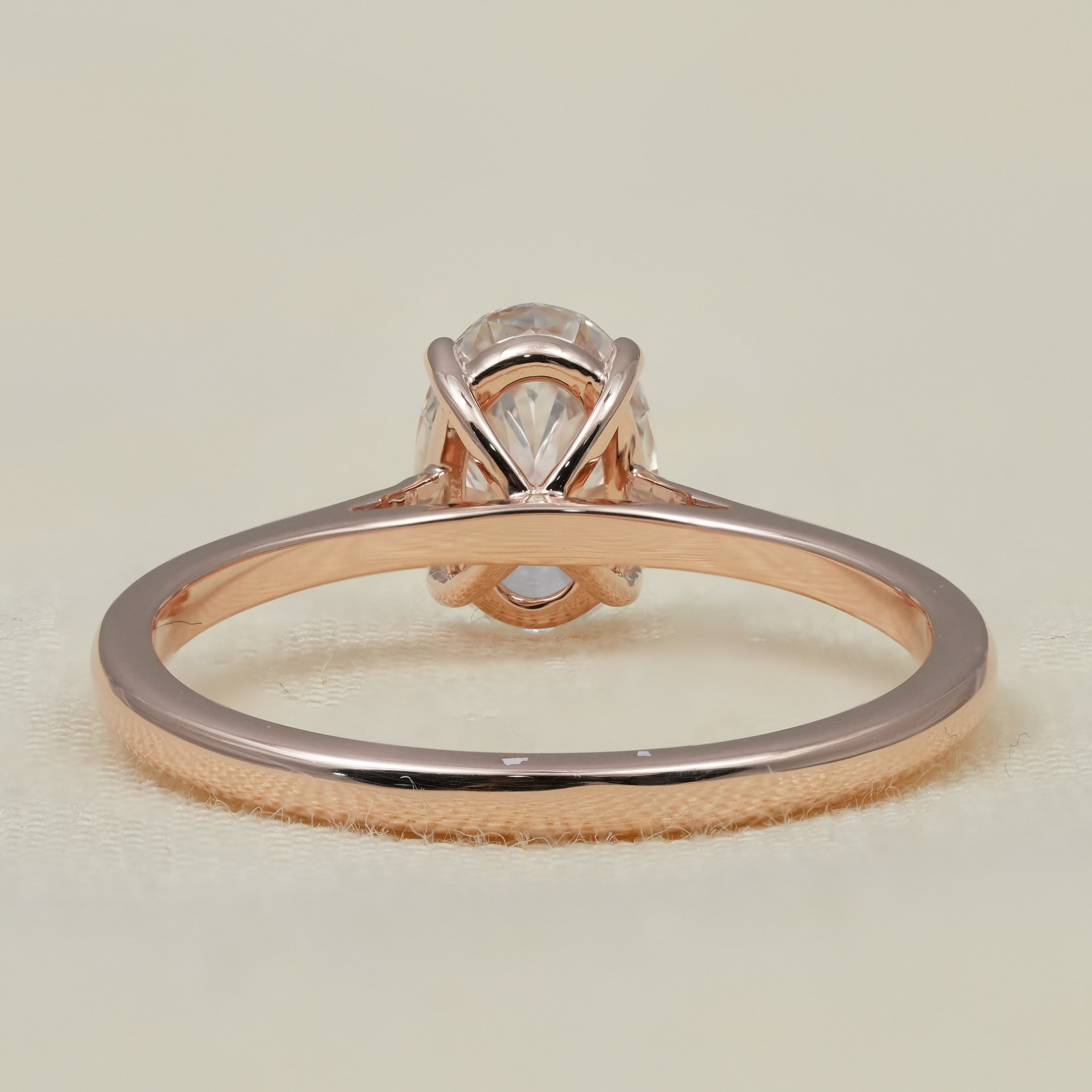 Oval cut lab grown diamond ring perfect meaningful gift for wife