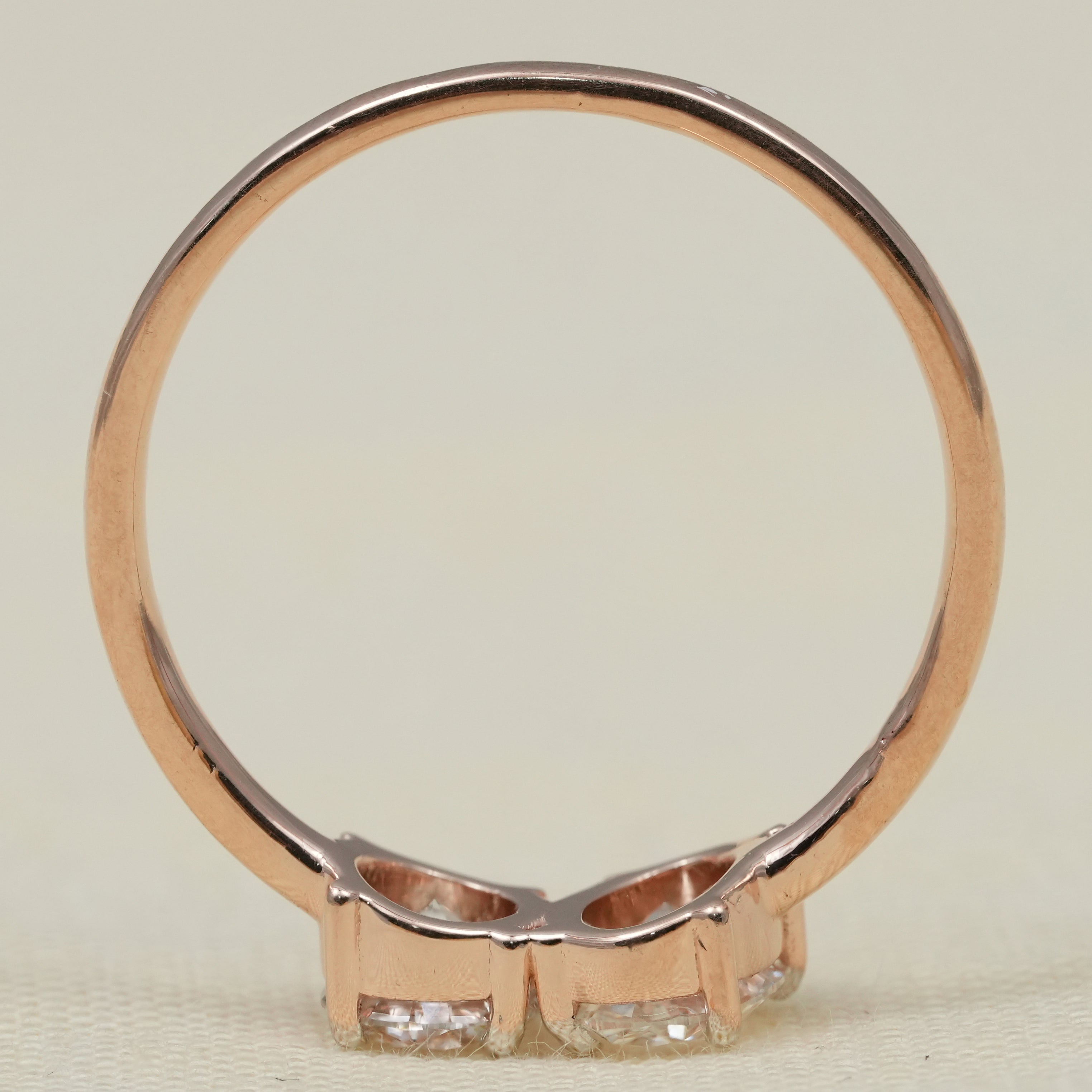Oval and Round Lab Diamond Toi Et Moi Ring