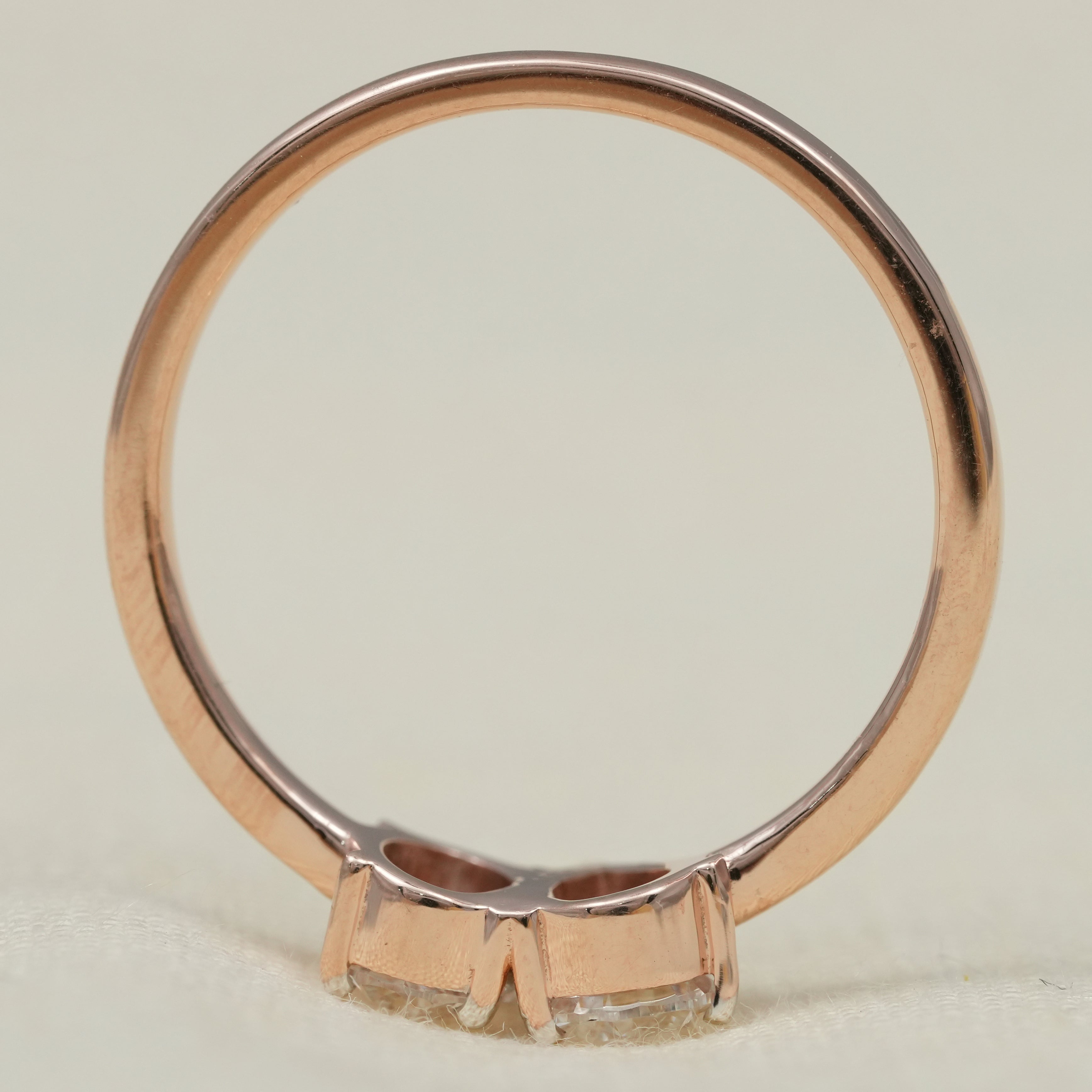 Pear and Oval Lab Grown Diamond Toi Et Moi Ring