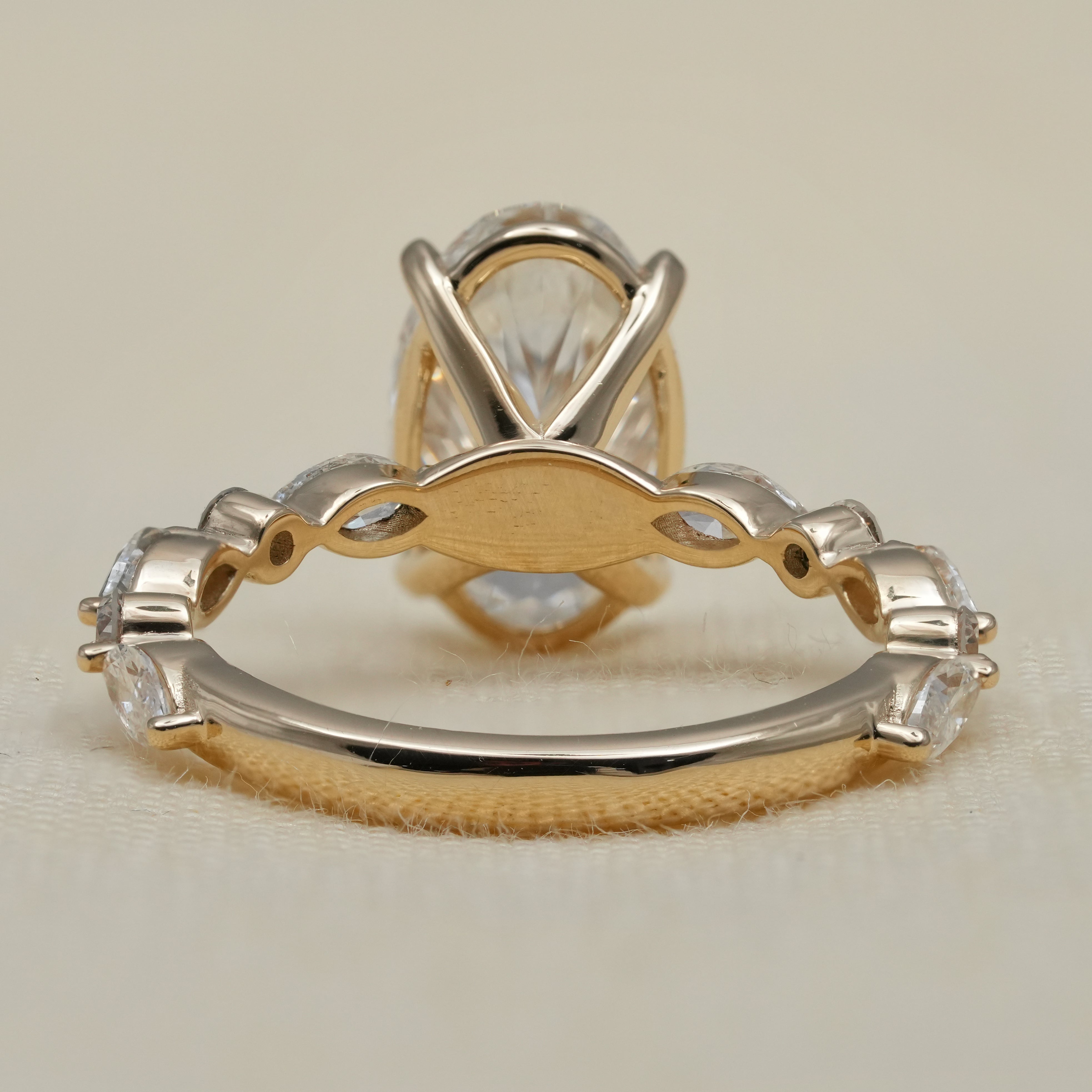 Timeless oval lab grown diamond ring, perfect anniversary jewelry