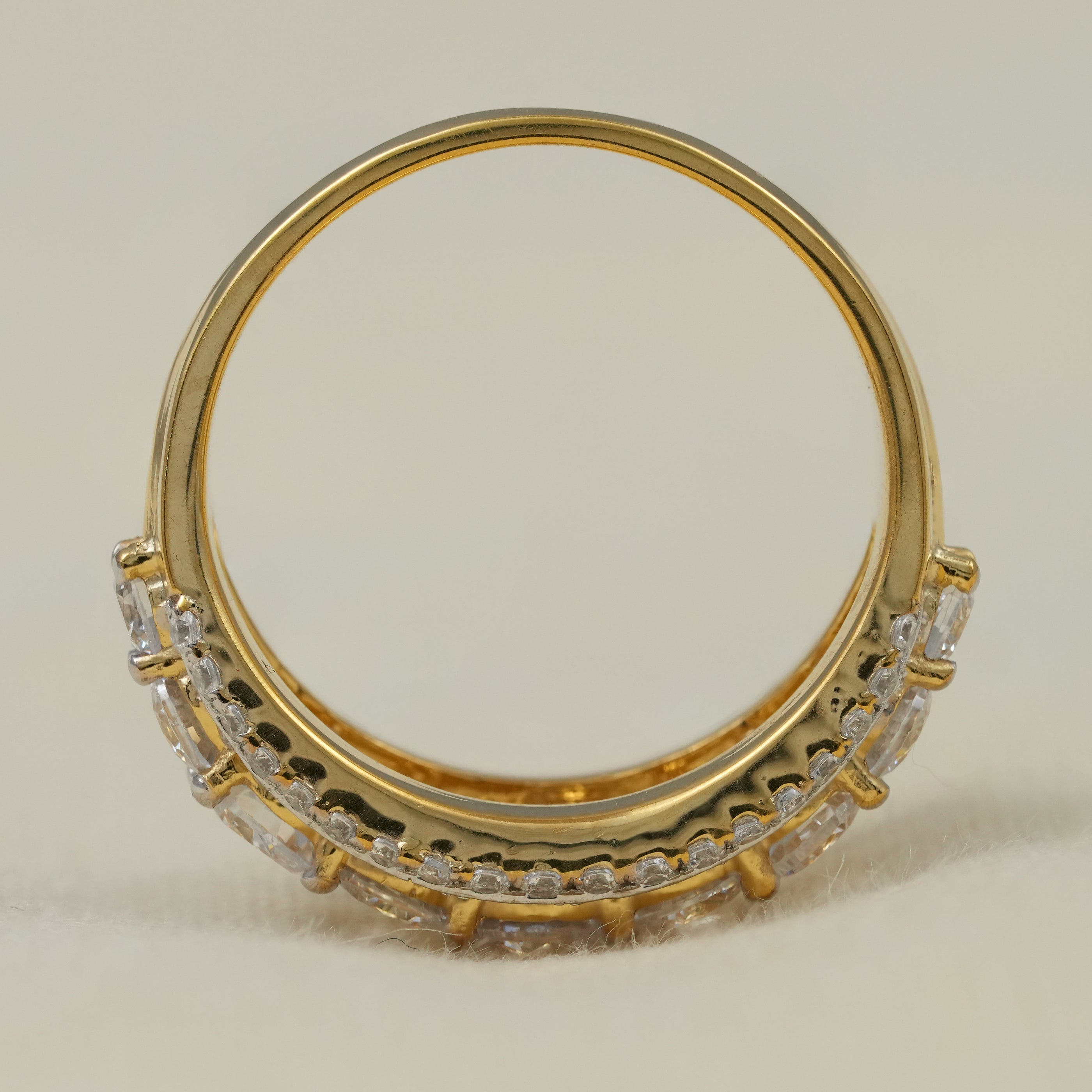 Round Lab Grown Diamond Statement Wedding Ring