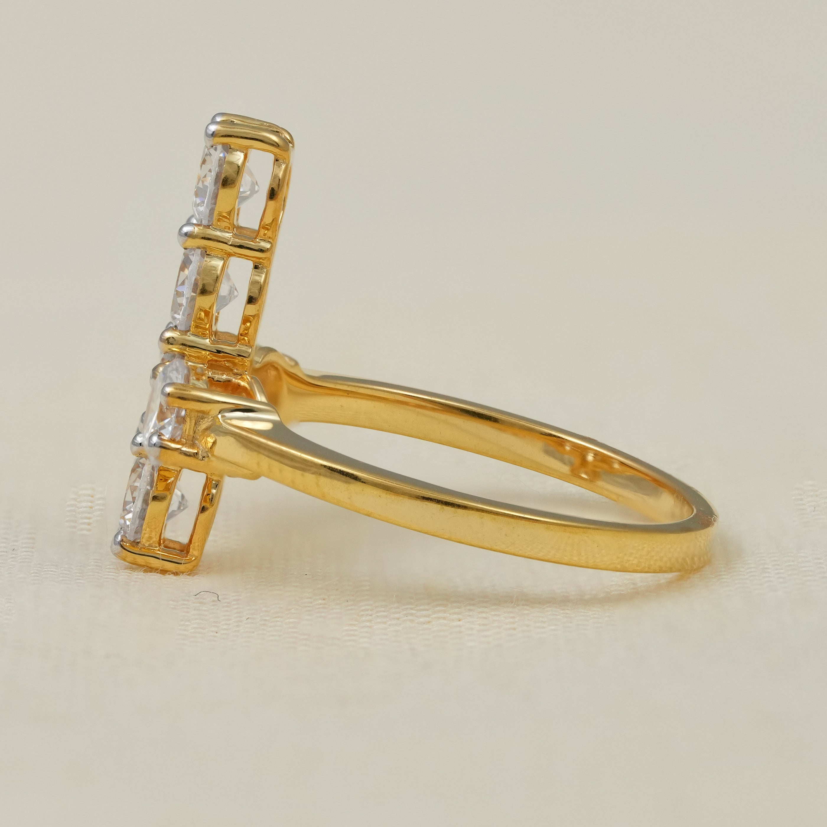 Cross Lab Grown Diamond Wedding Band