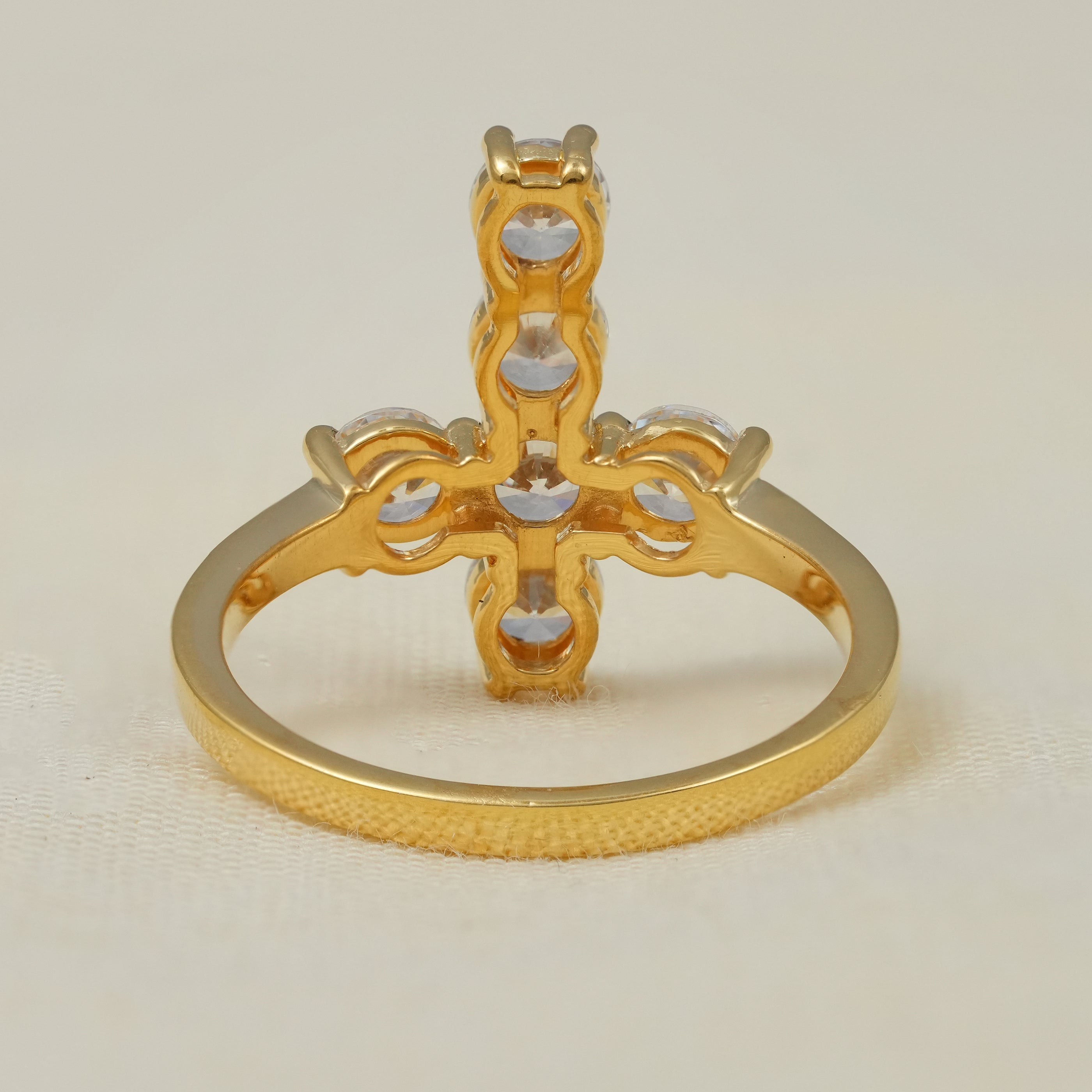 Cross Lab Grown Diamond Wedding Band