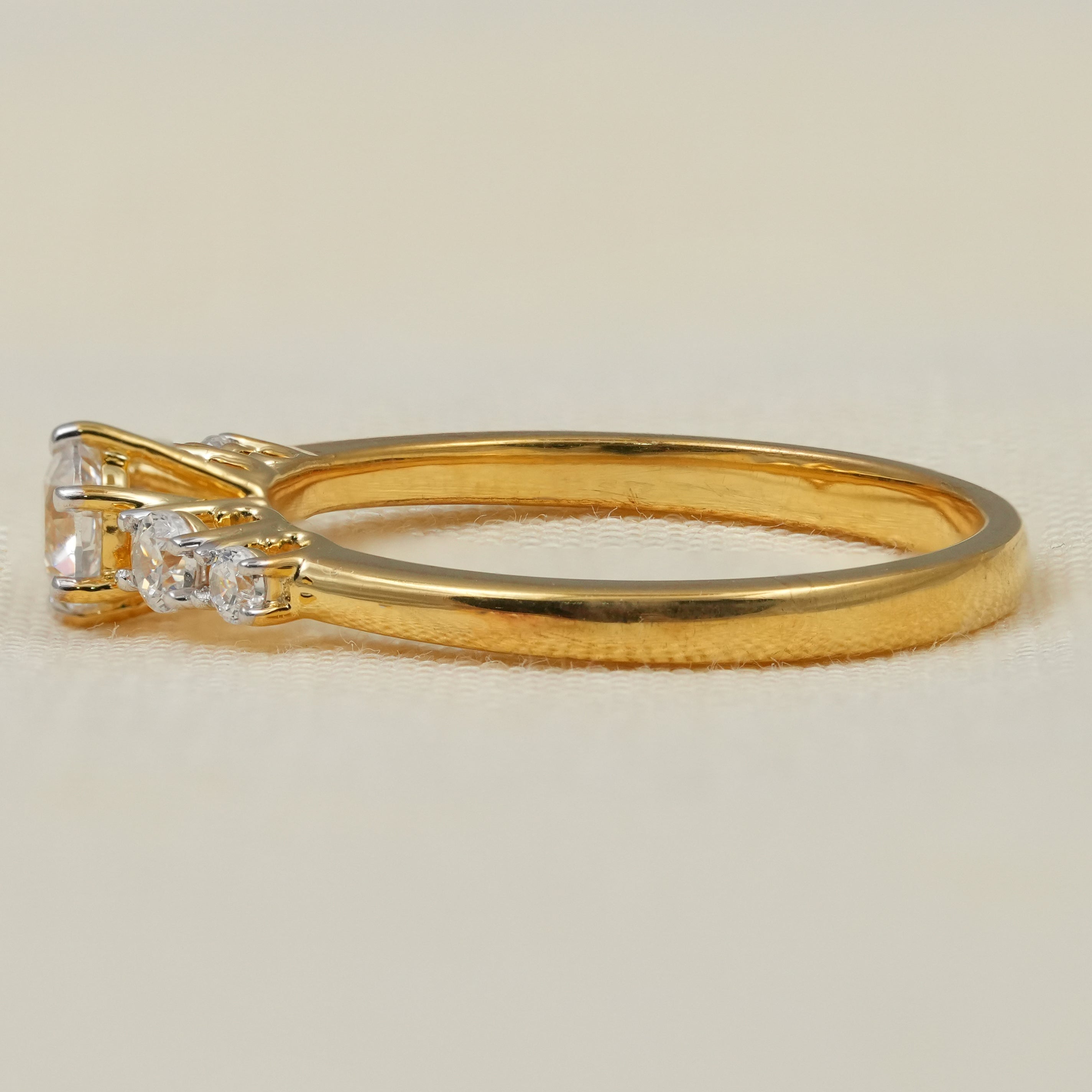 Five Stone Round Cut Lab Grown Diamond Ring