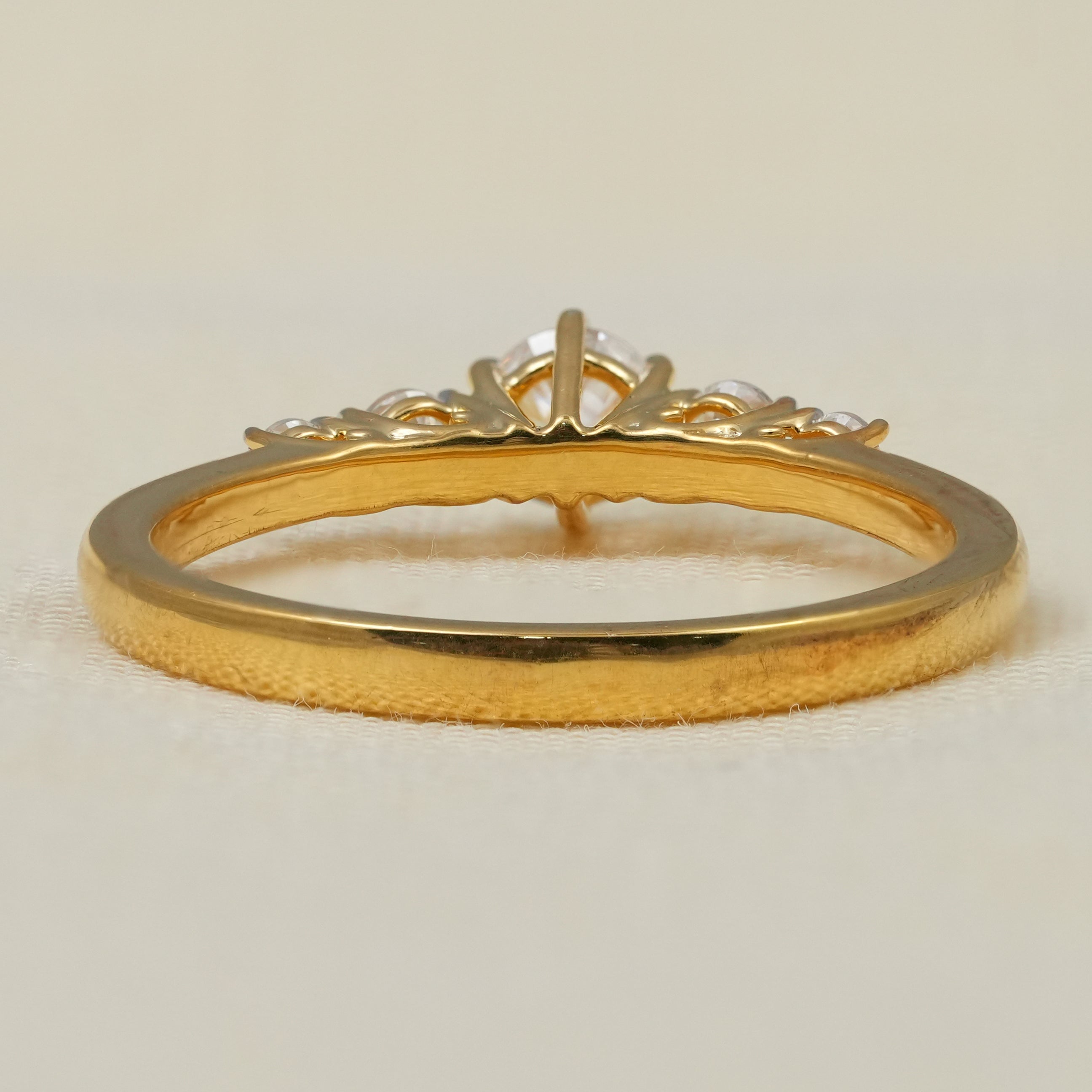 Five Stone Round Cut Lab Grown Diamond Ring