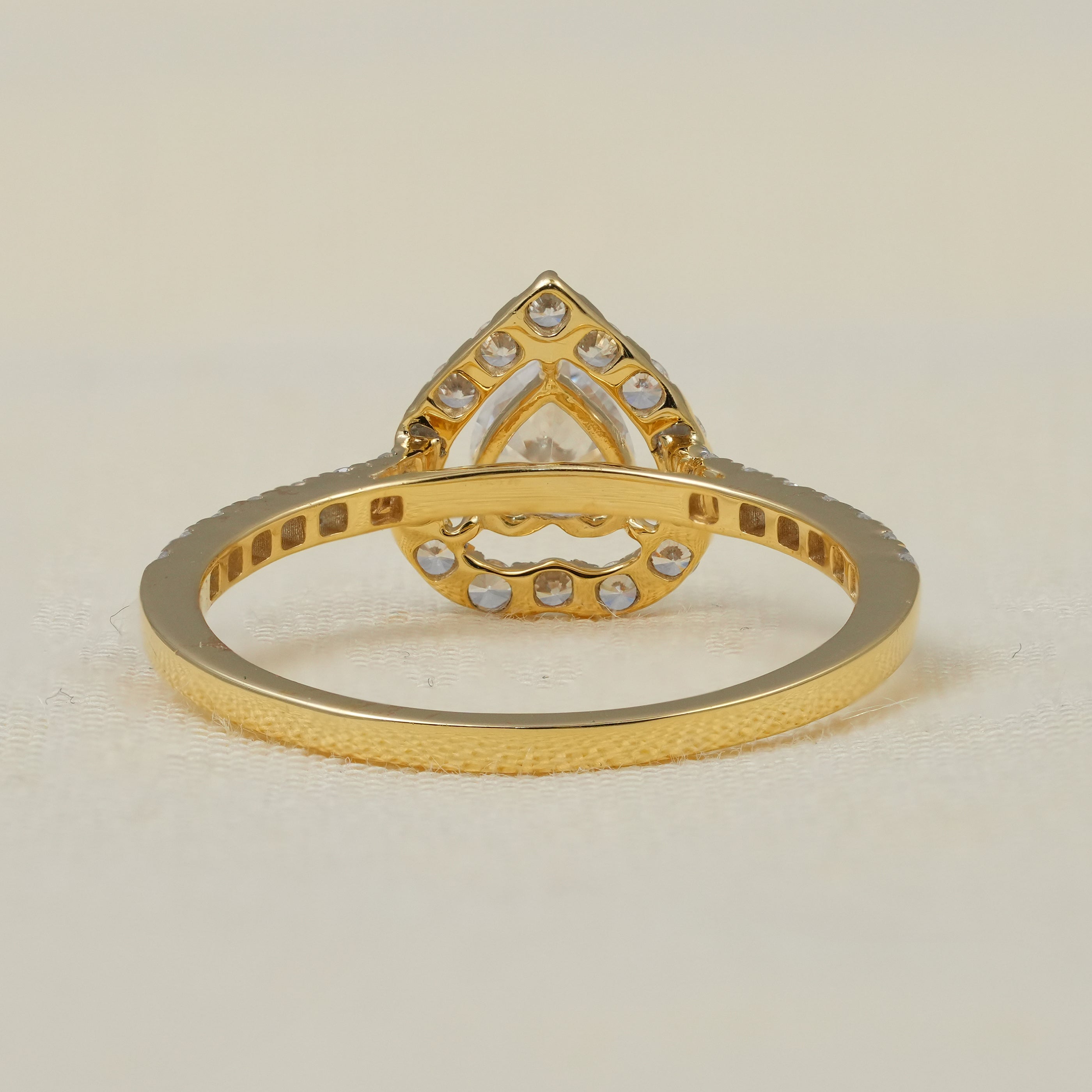 Heart Cut Lab Diamond Solitaire Engagement Ring