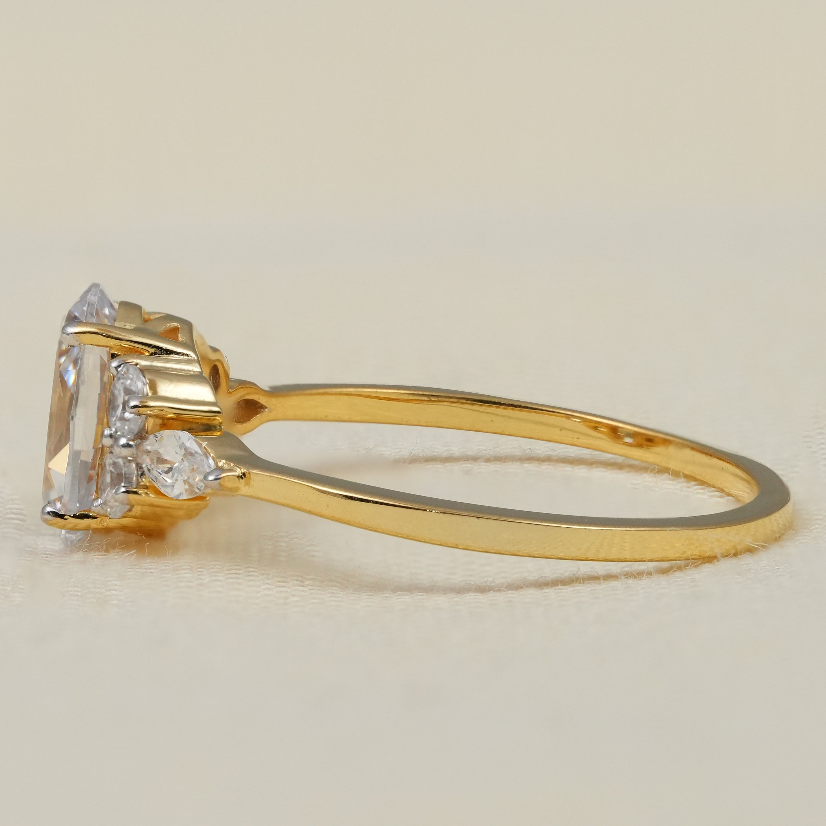 Oval Cut Lab Grown Diamond Engagement Ring