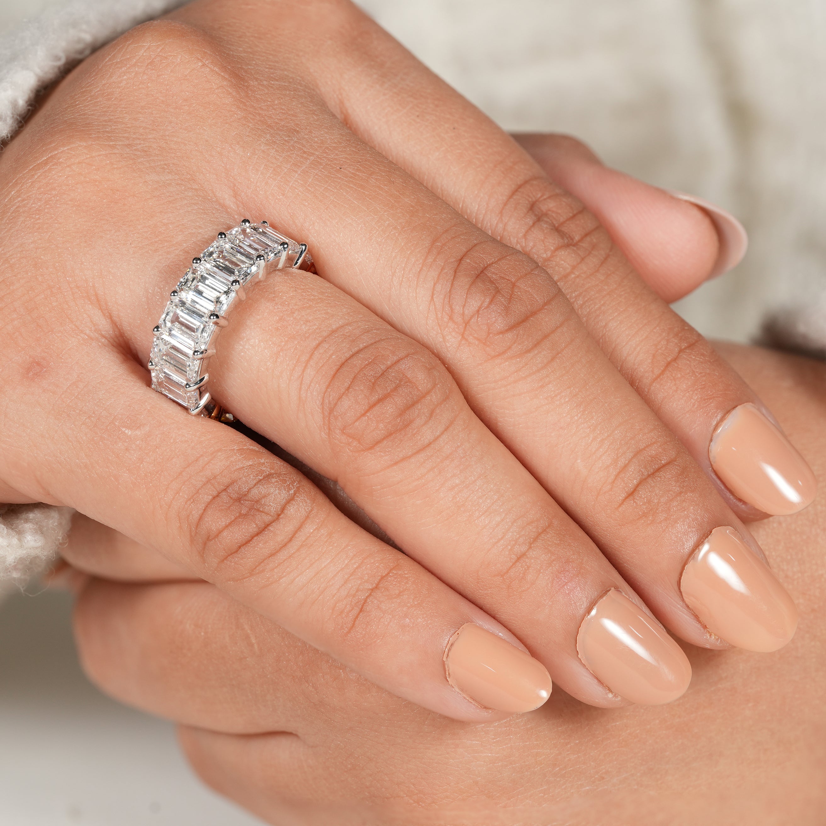 Statement Eternity Band with Mixed Shape Lab Grown Diamonds