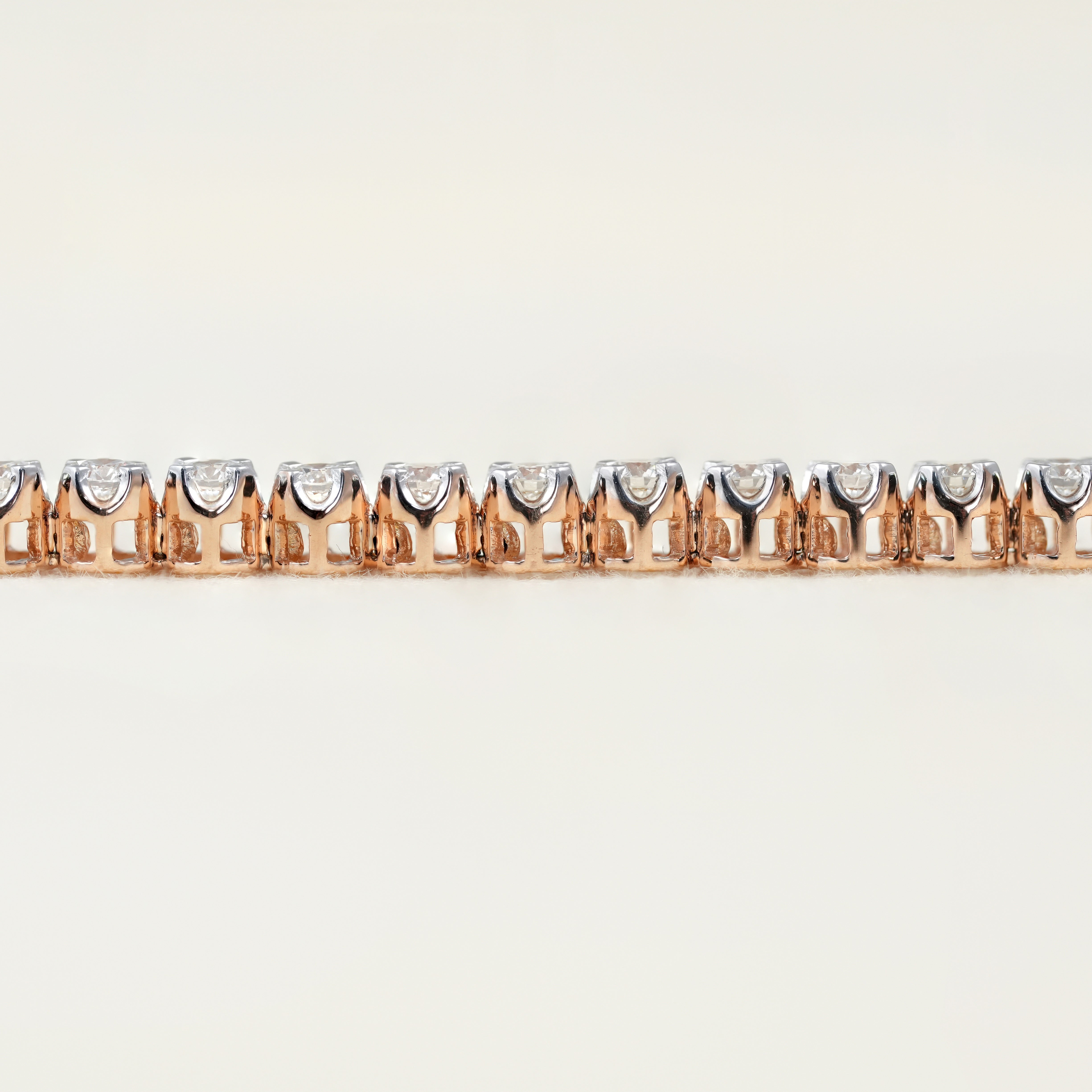 Classic Style Round Lab Diamond Tennis Bracelet