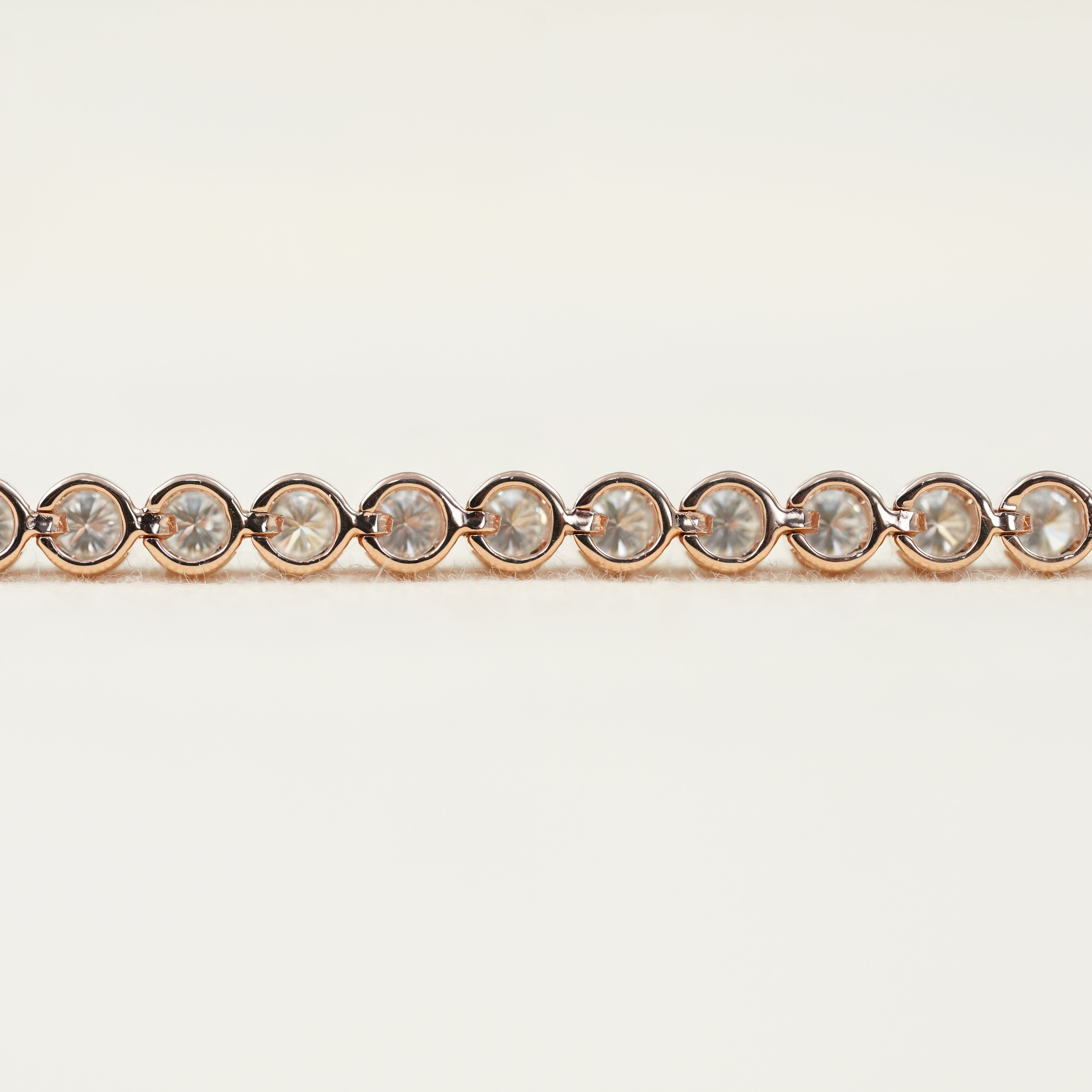 Classic Style Round Lab Diamond Tennis Bracelet