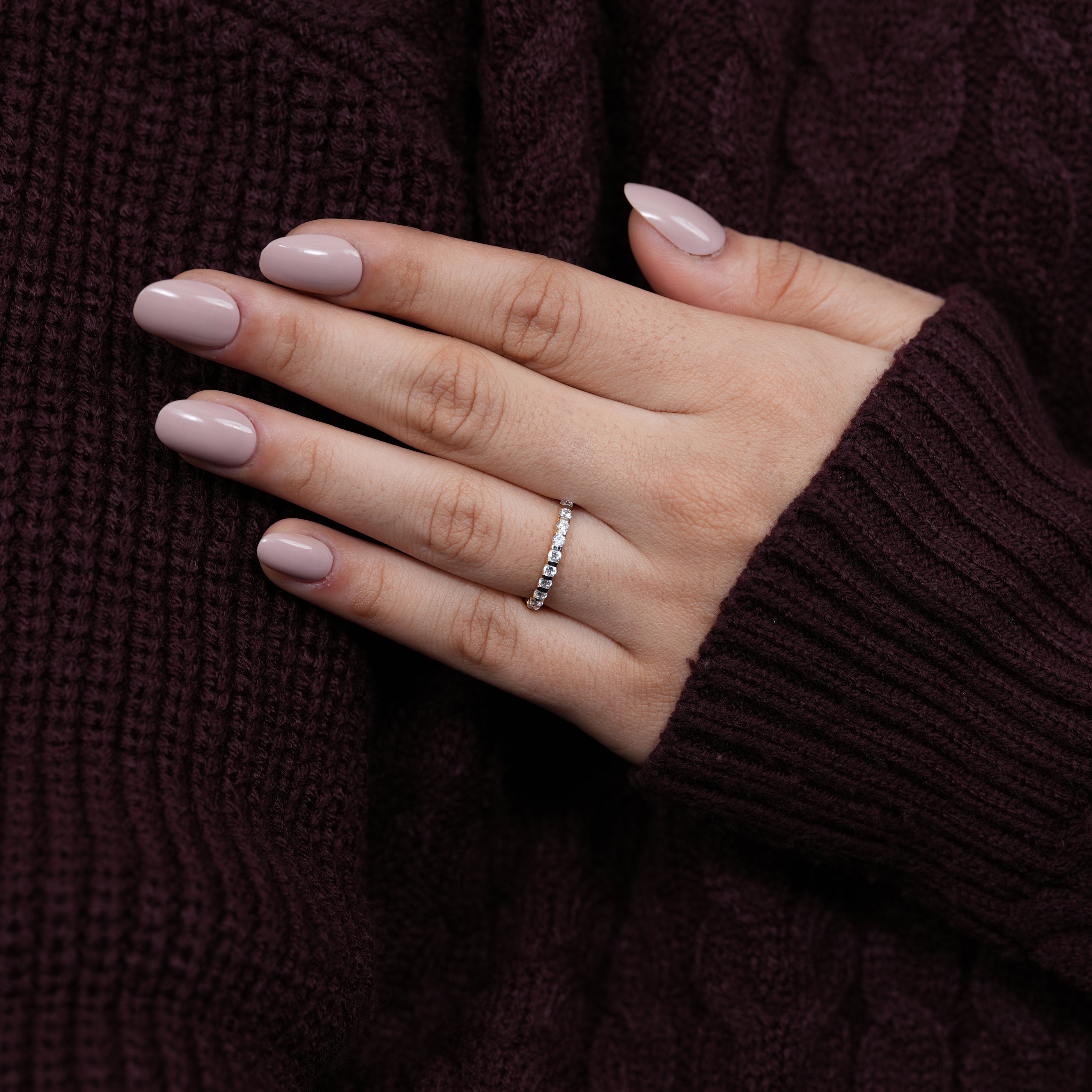 Timeless eternity band with lab grown diamonds meaningful gift for wife