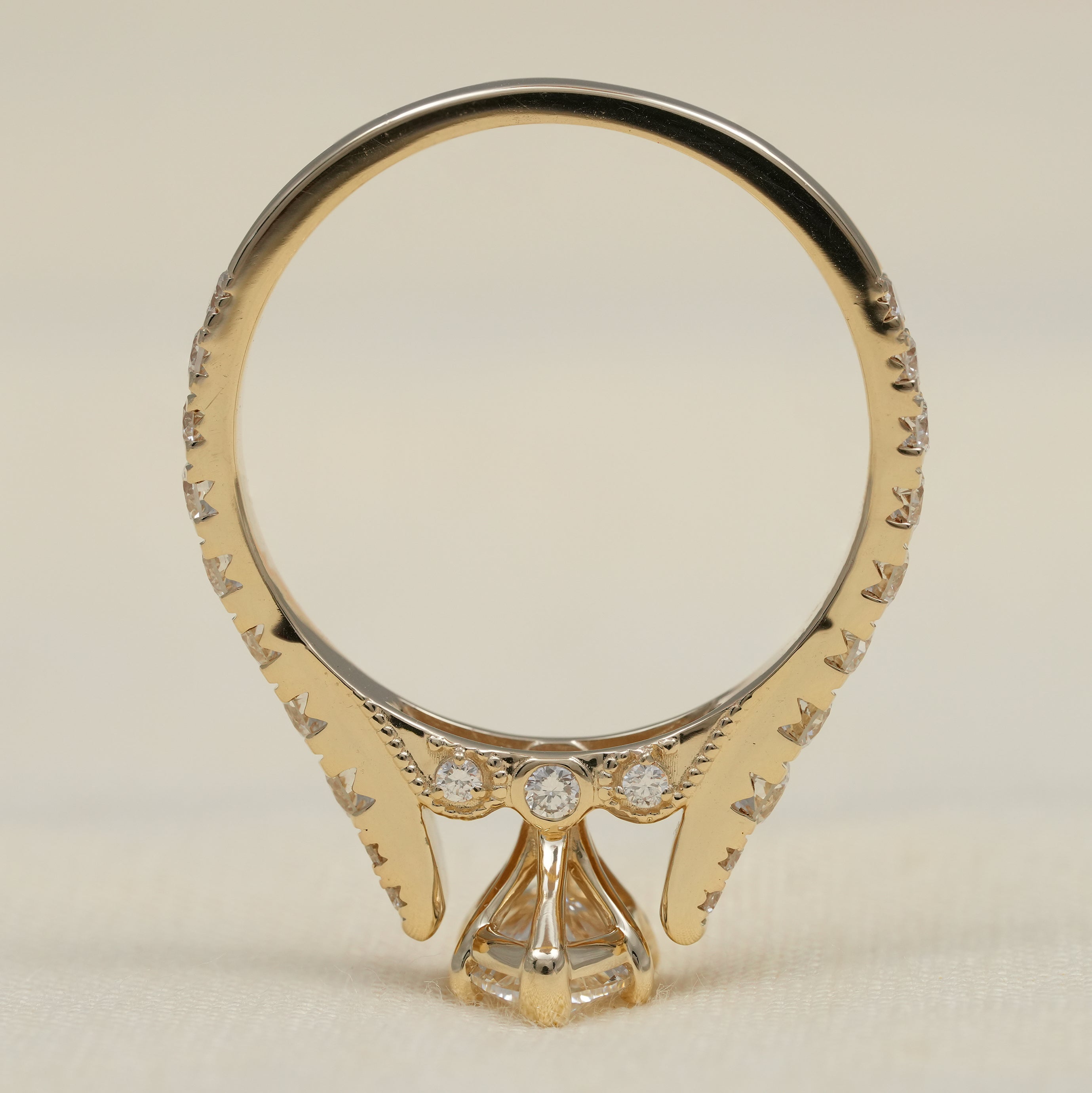 Marquise Cut Lab Diamond Solitaire Engagement Ring