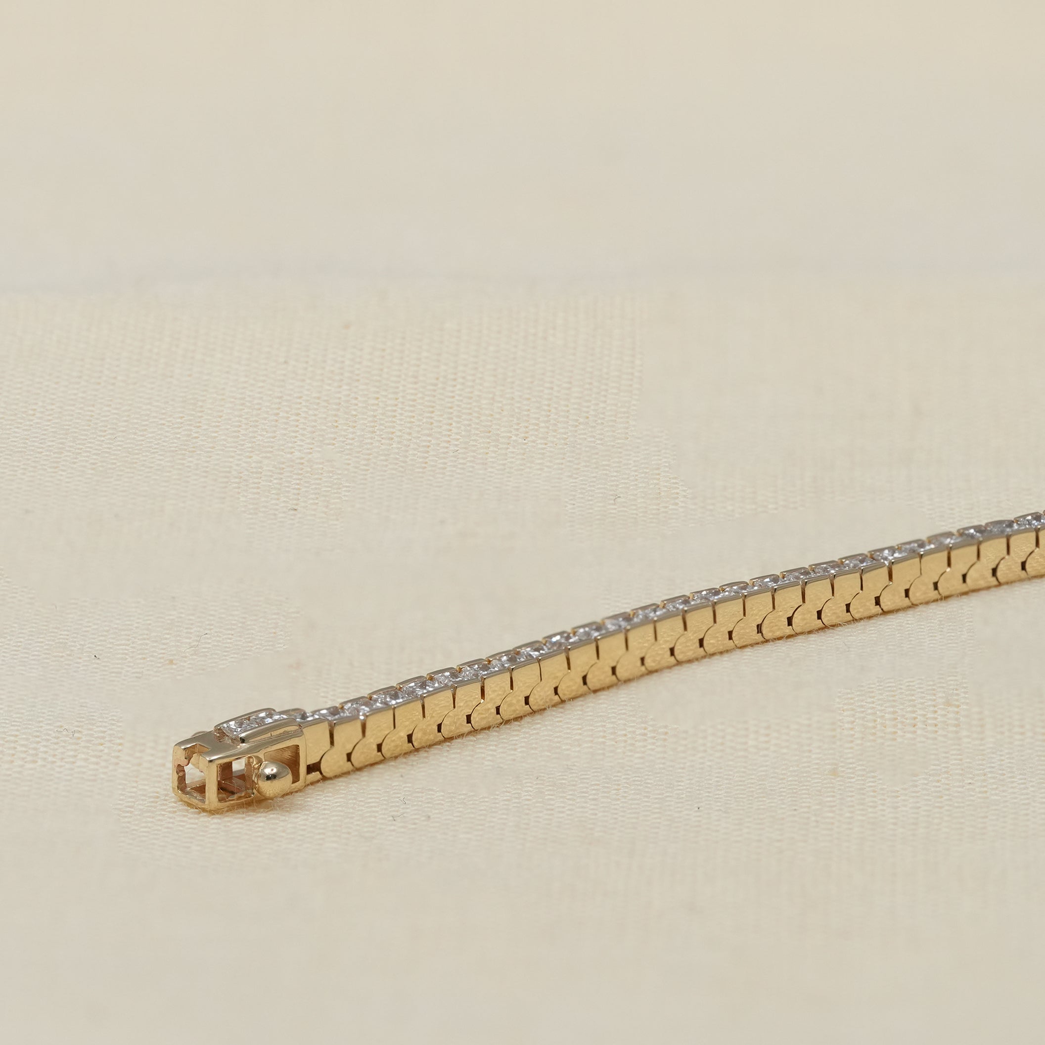Luxury bar set princess lab grown diamond tennis bracelet fine jewelry