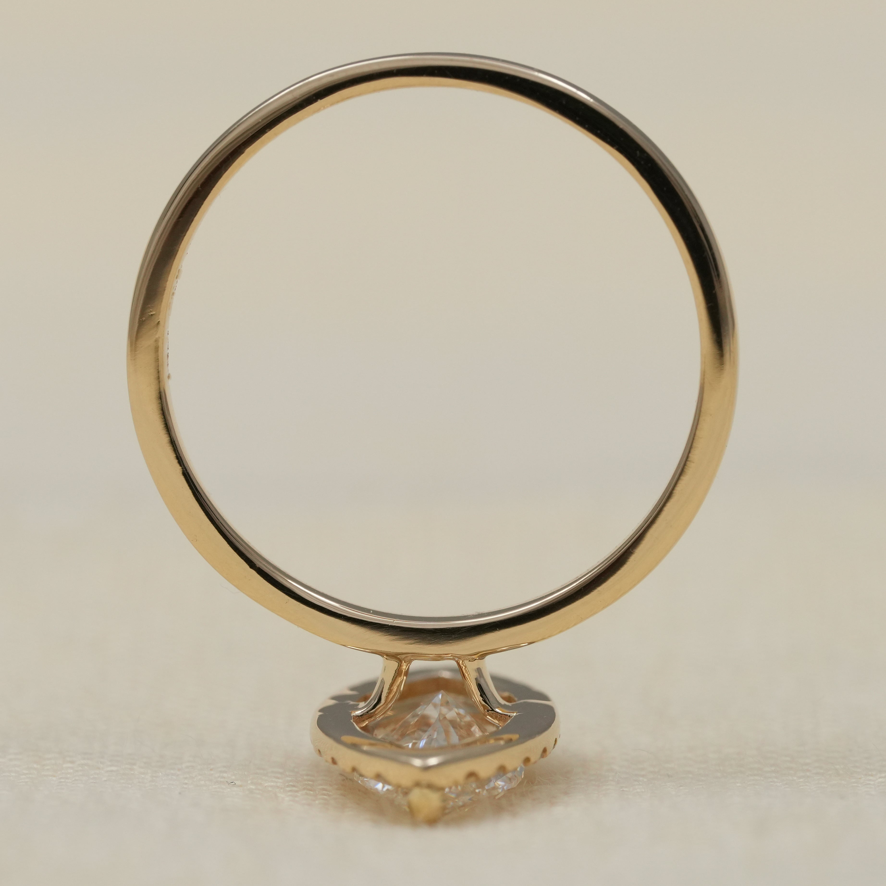 Marquise Lab Diamond Halo Engagement Ring