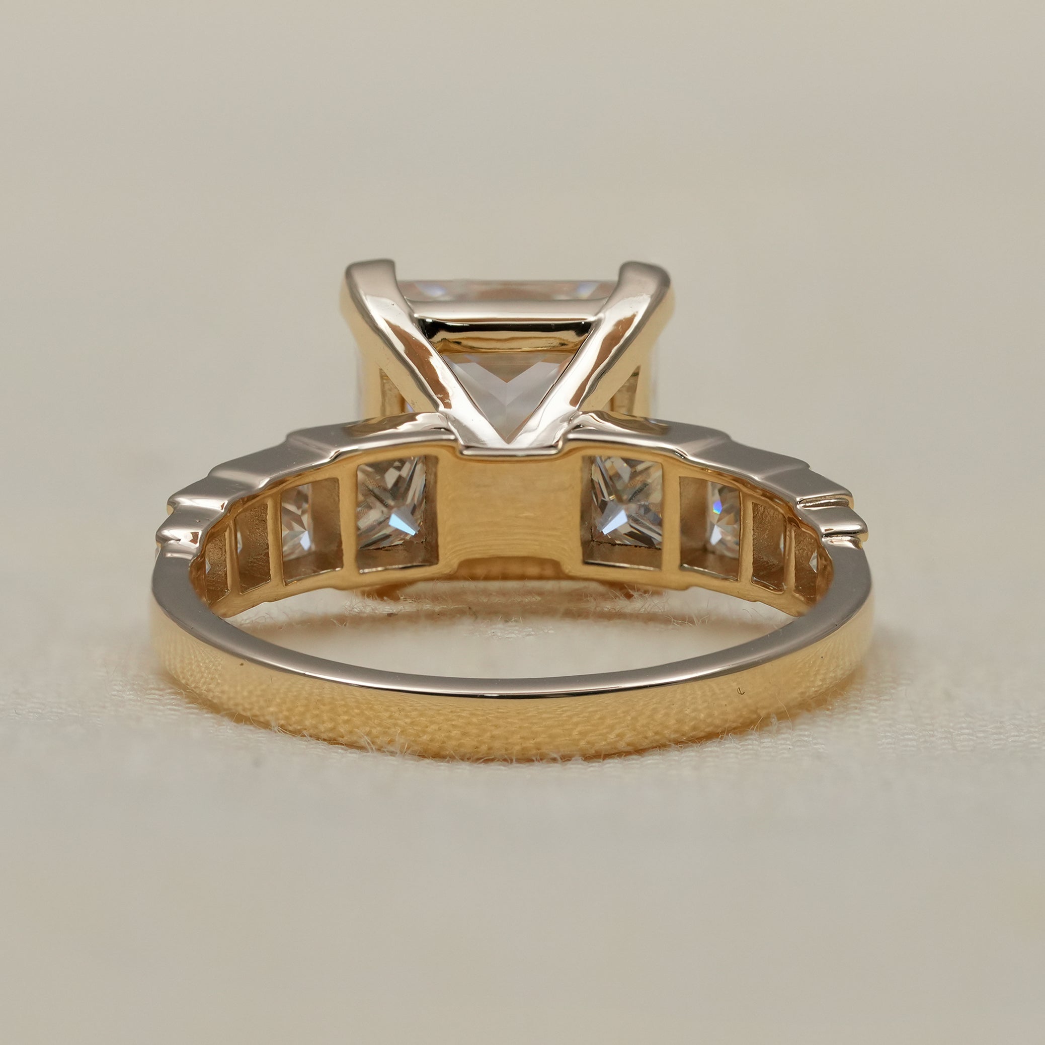 Princess Cut Lab Grown Diamond Solitaire Engagement Ring
