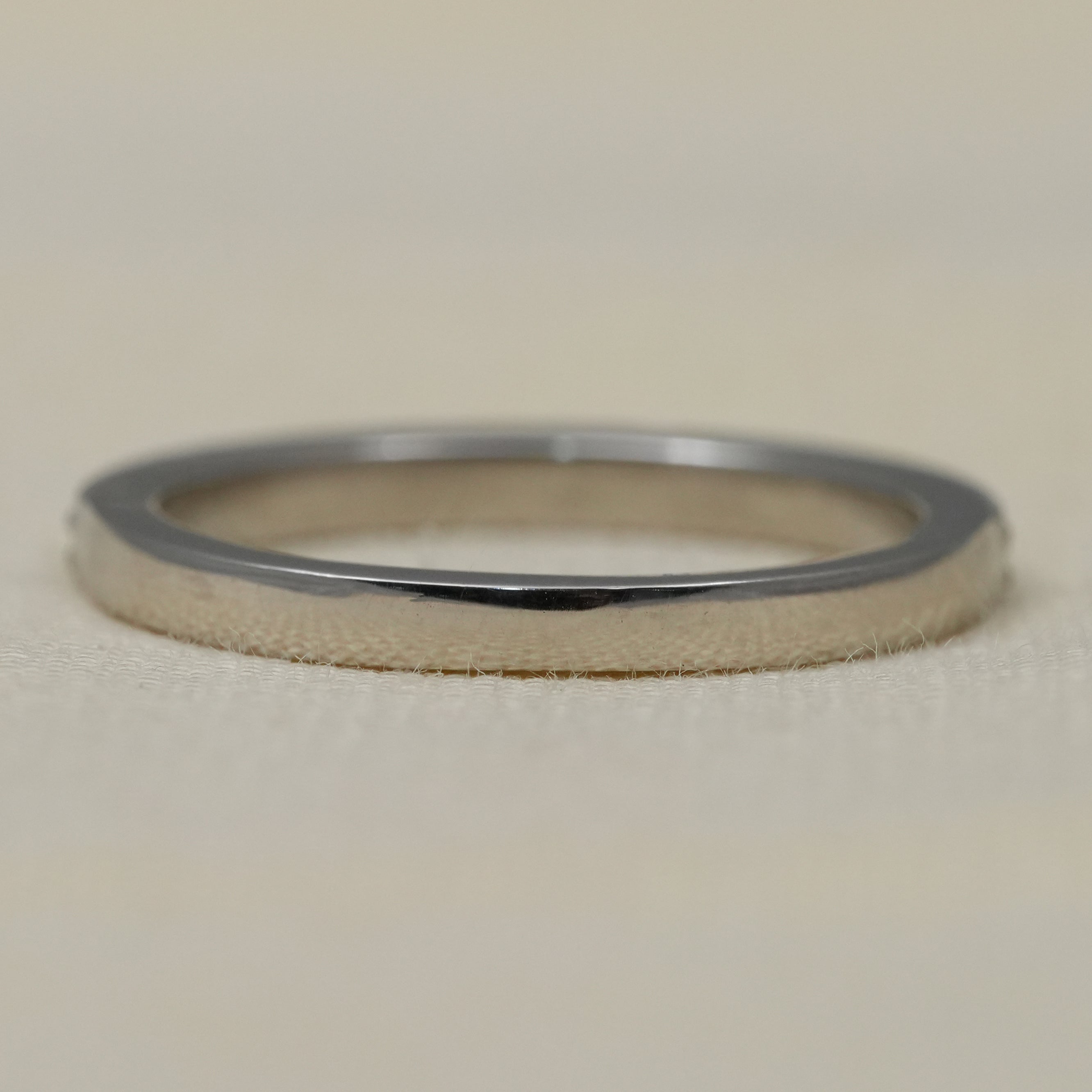 Round Lab Diamond Half Eternity Wedding Band