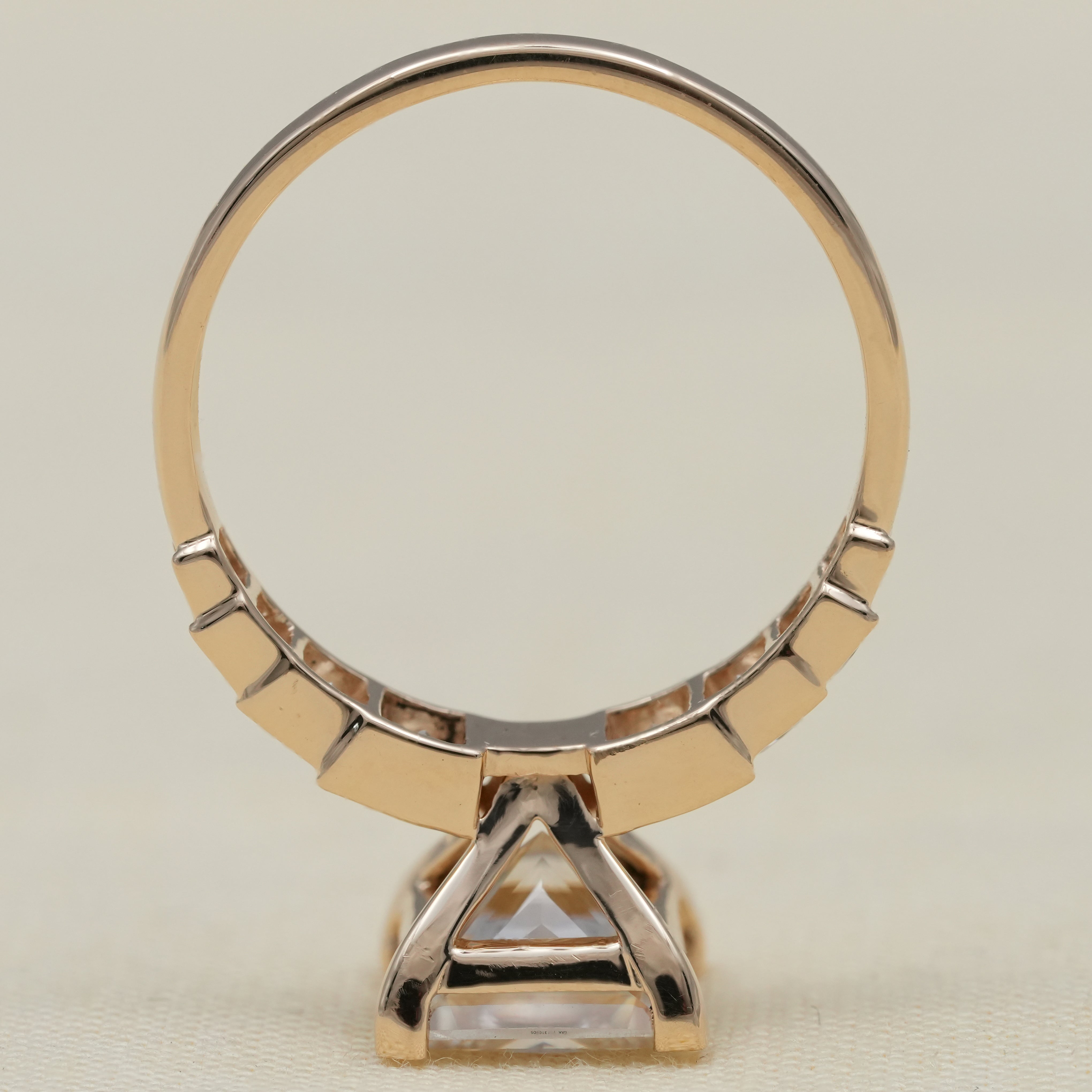 Princess Cut Lab Grown Diamond Solitaire Engagement Ring