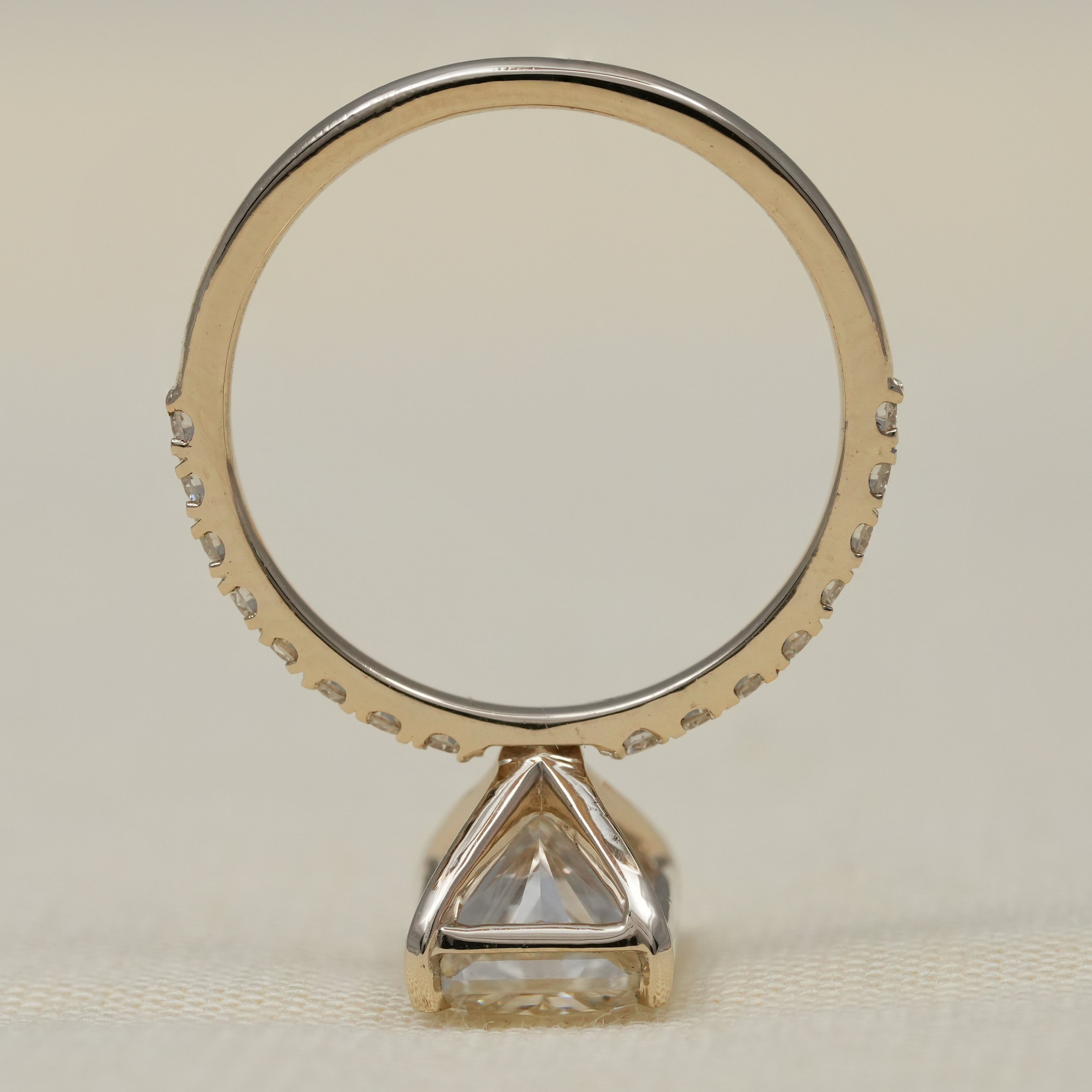 Radiant Cut Lab Diamond Solitaire Engagement Ring