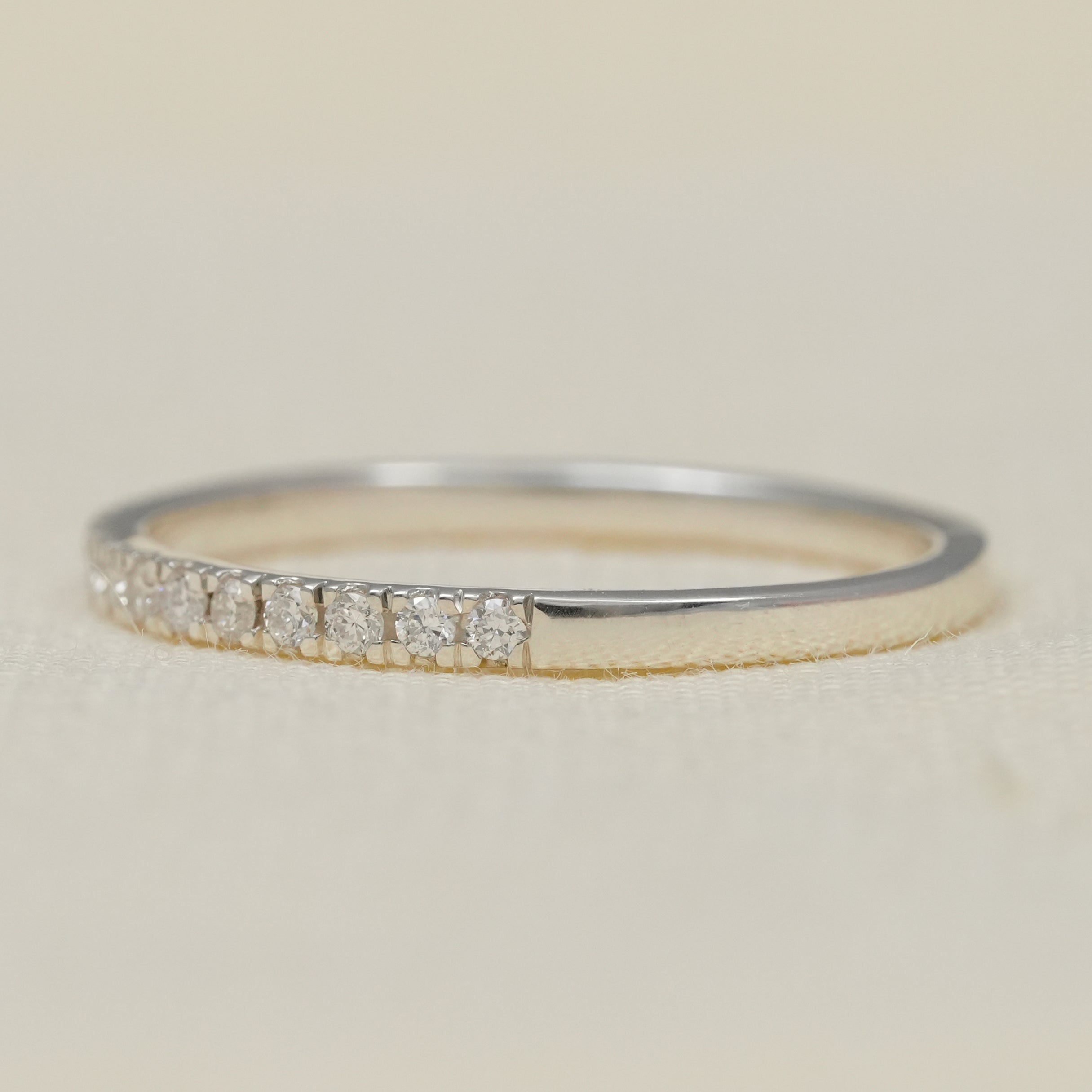Round Cut Lab Diamond Eternity Wedding Band
