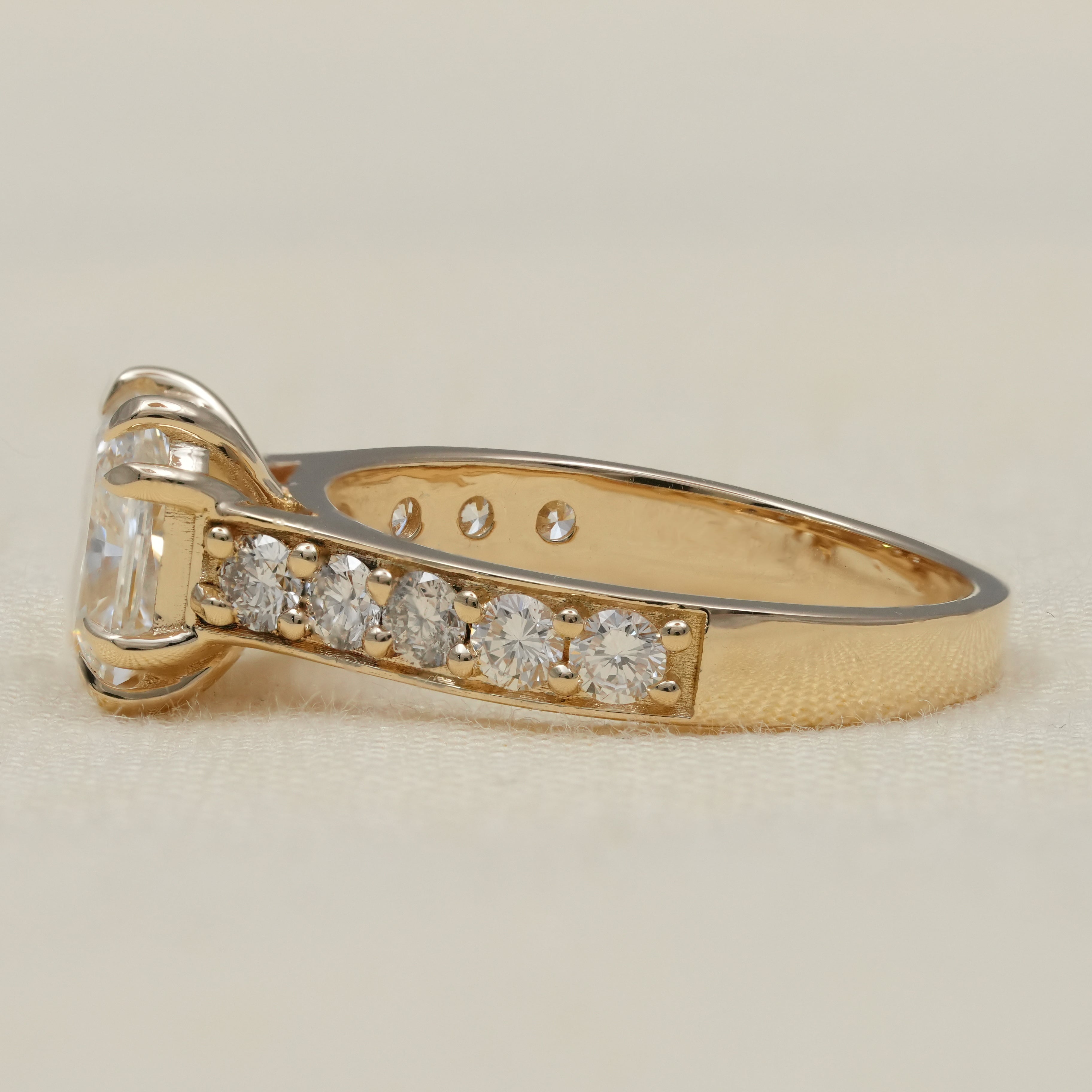 Radiant Cut Lab Grown Diamond Engagement Ring
