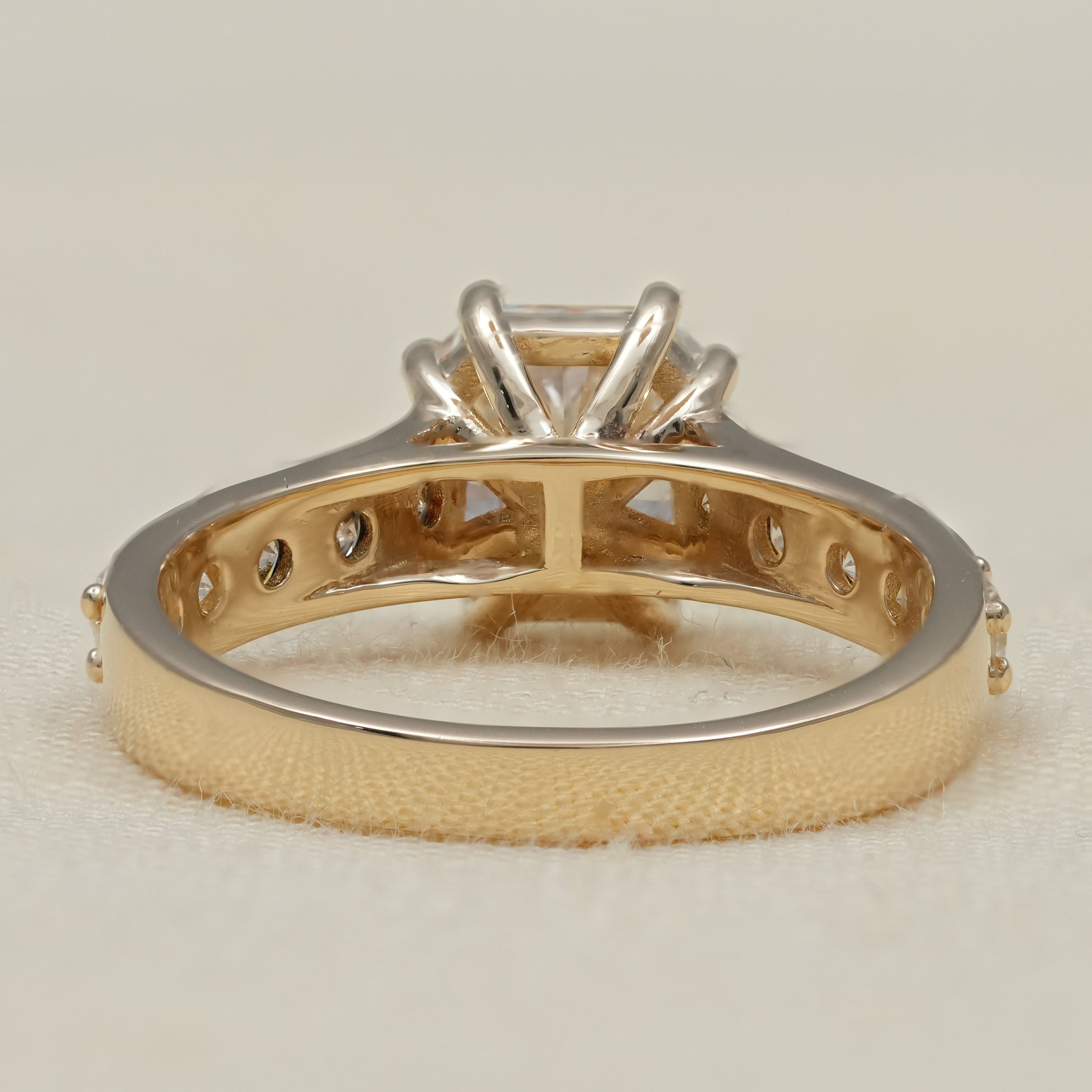 Radiant Cut Lab Grown Diamond Engagement Ring