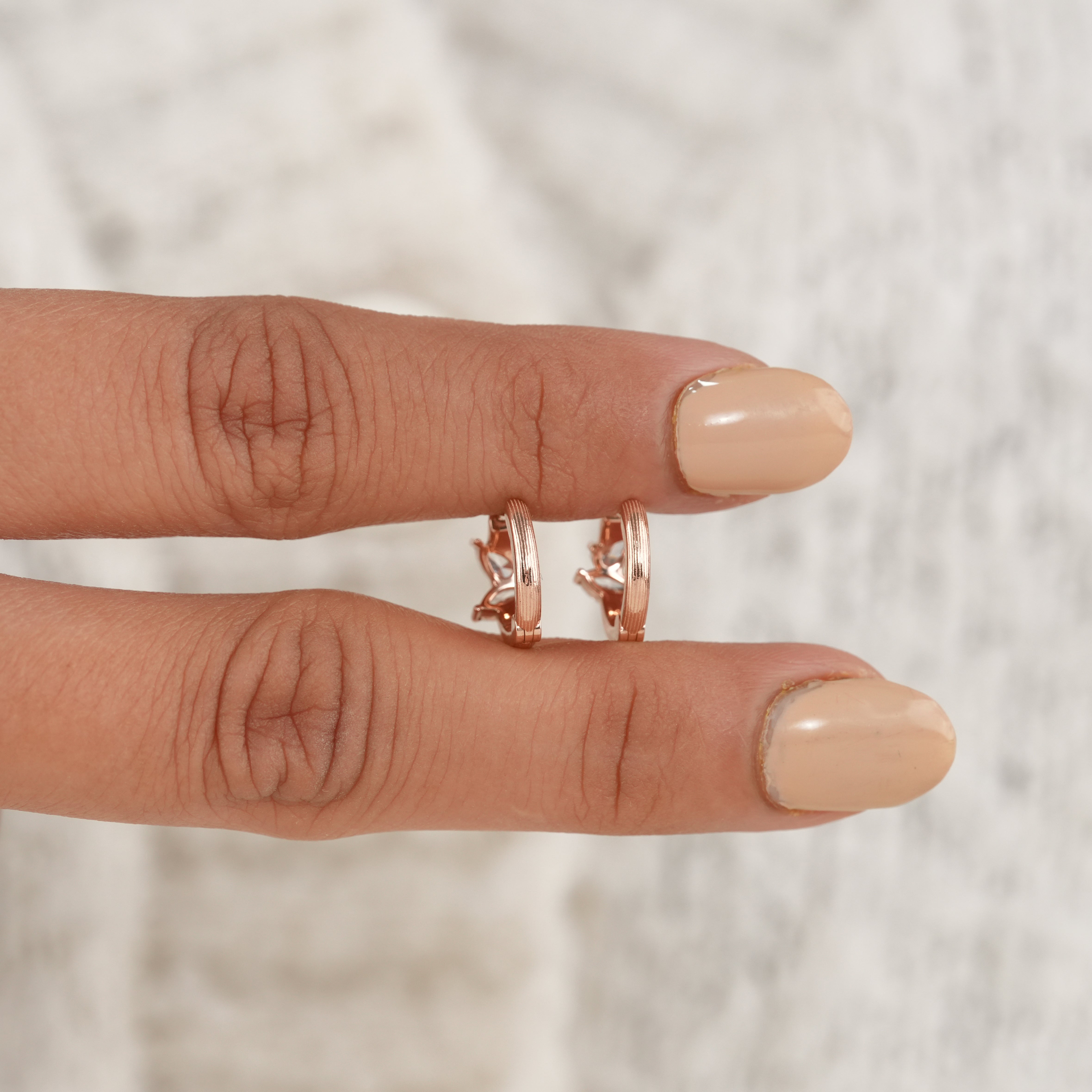 Everyday Marquise & Pear Lab Diamond Huggie Earrings