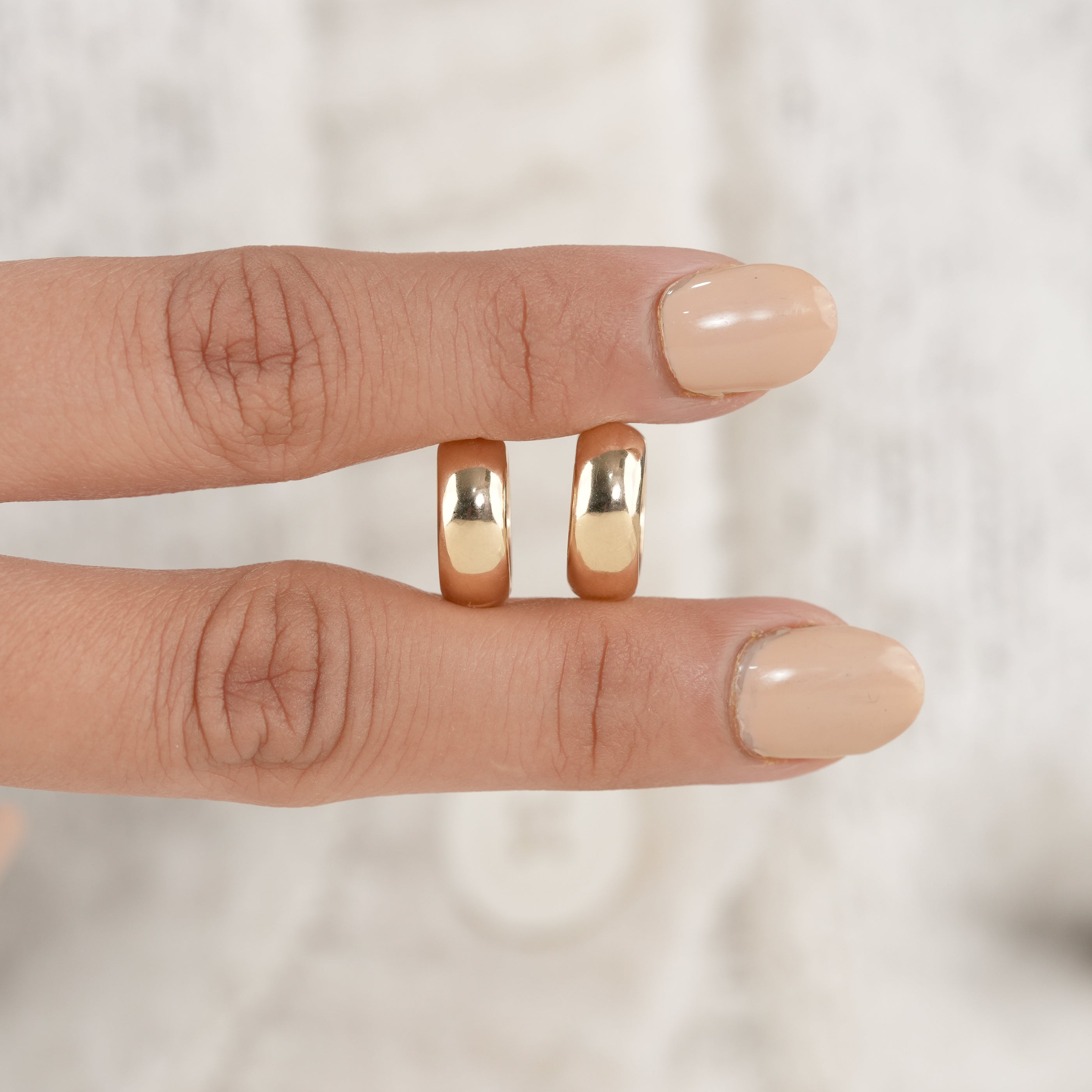 Everyday Luxury Lab Diamond Studded Gold Hoop Earrings