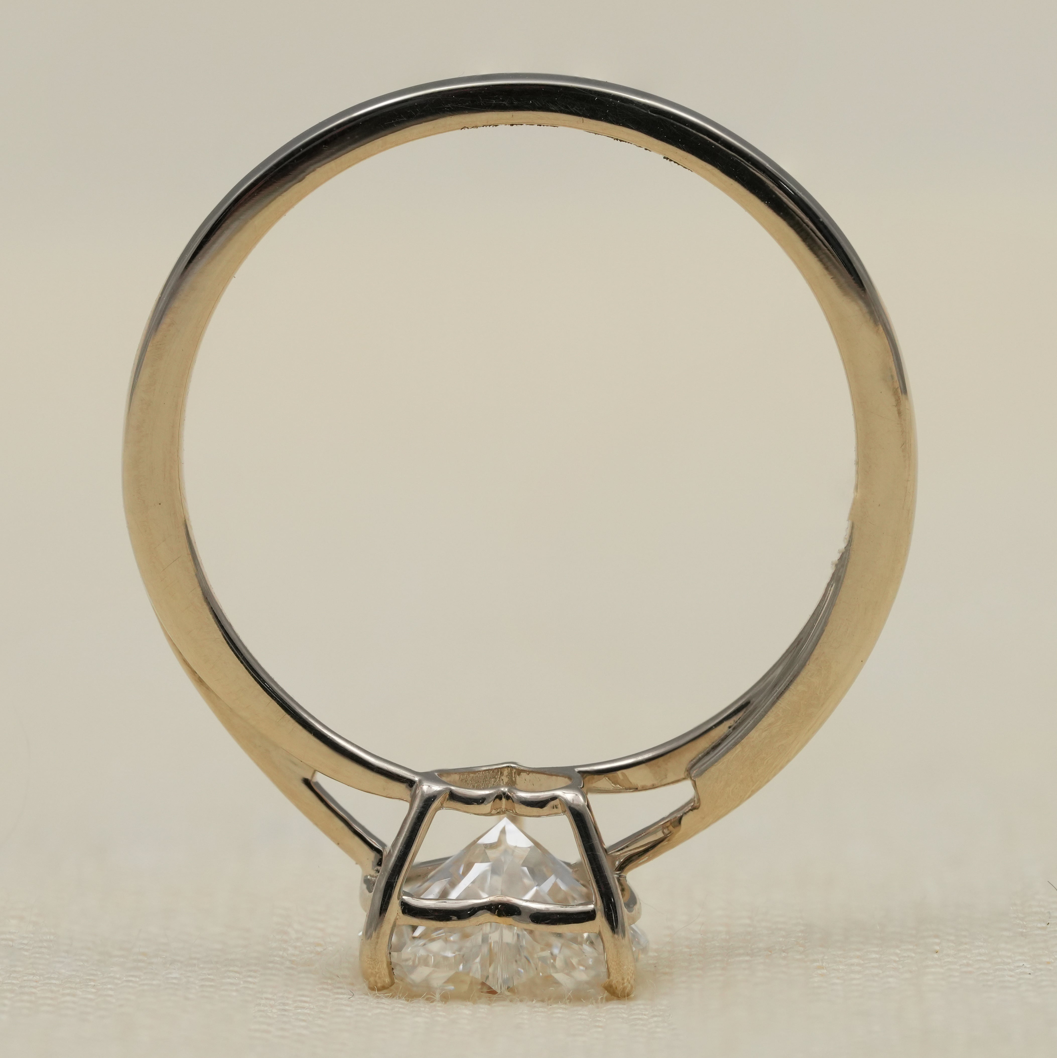 Heart Cut Lab Grown Diamond Solitaire Engagement Ring