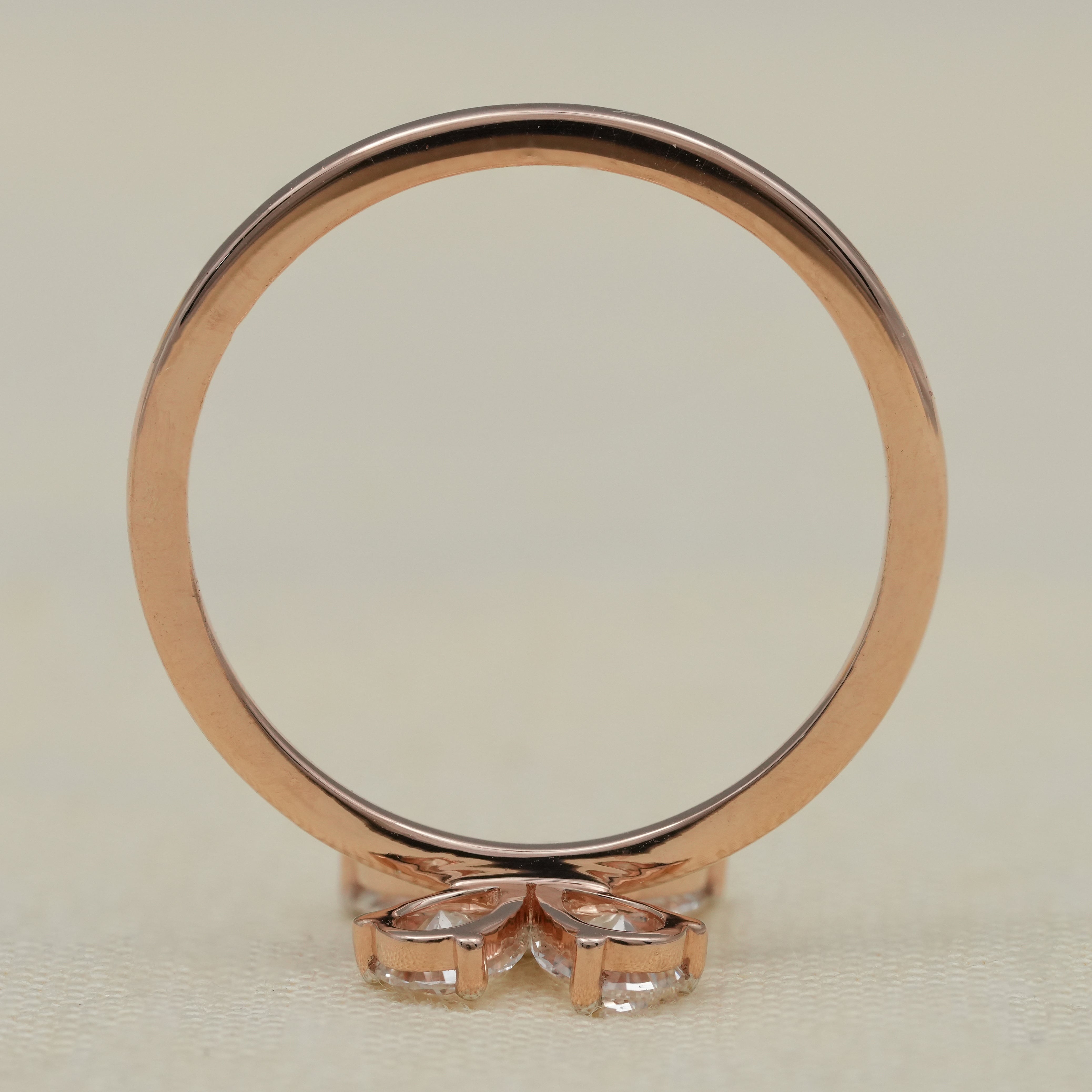 Butterfly Marquise & Pear Lab Diamond Wedding Ring