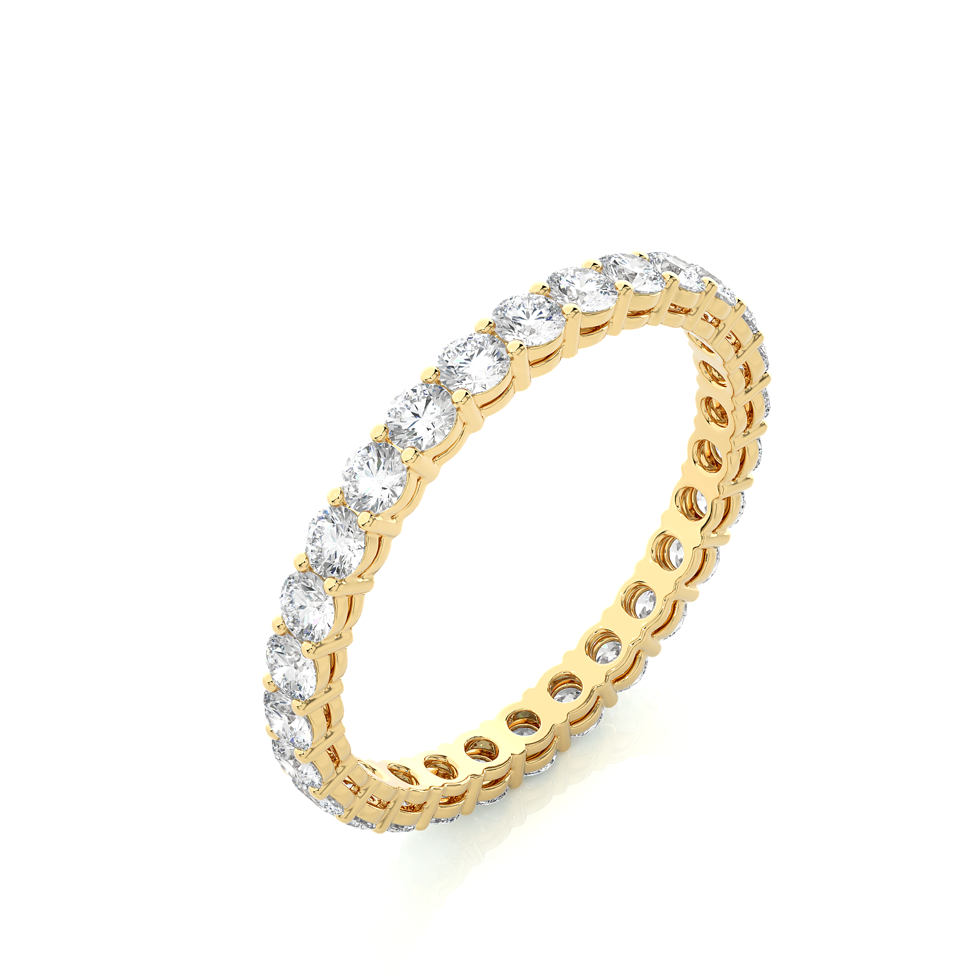 Round Cut Lab Grown Diamond Eternity Band