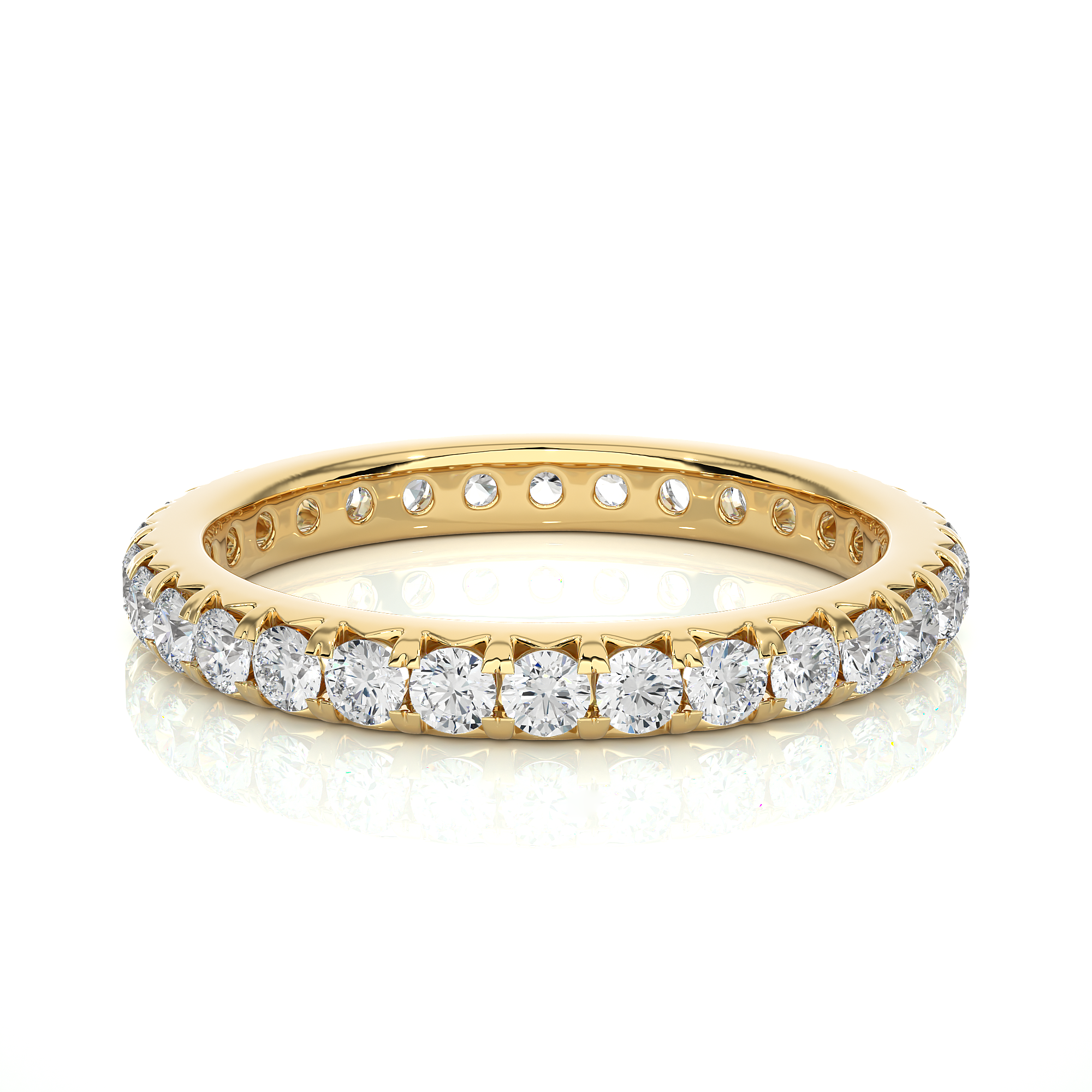 Round Cut Lab Grown Diamond Eternity Ring